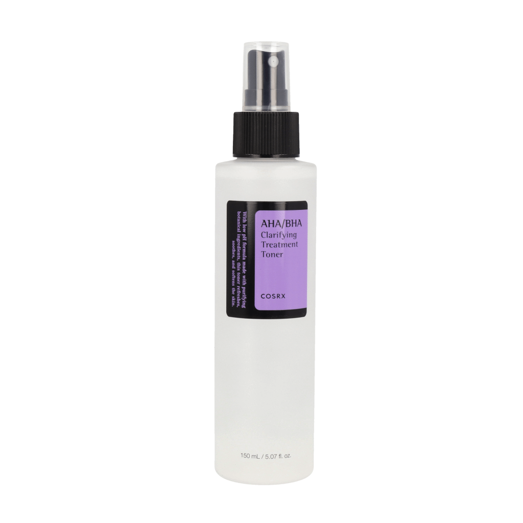 COSRX AHA/BHA Clarifying Treatment Toner 150ml - Korean Exfoliating Facial Toner for Acne & Blackheads - Hydrating & Pore Minimizing for Glowing Skin - Perfect for Daily Skincare Routine & Post-Cleansing Treatment