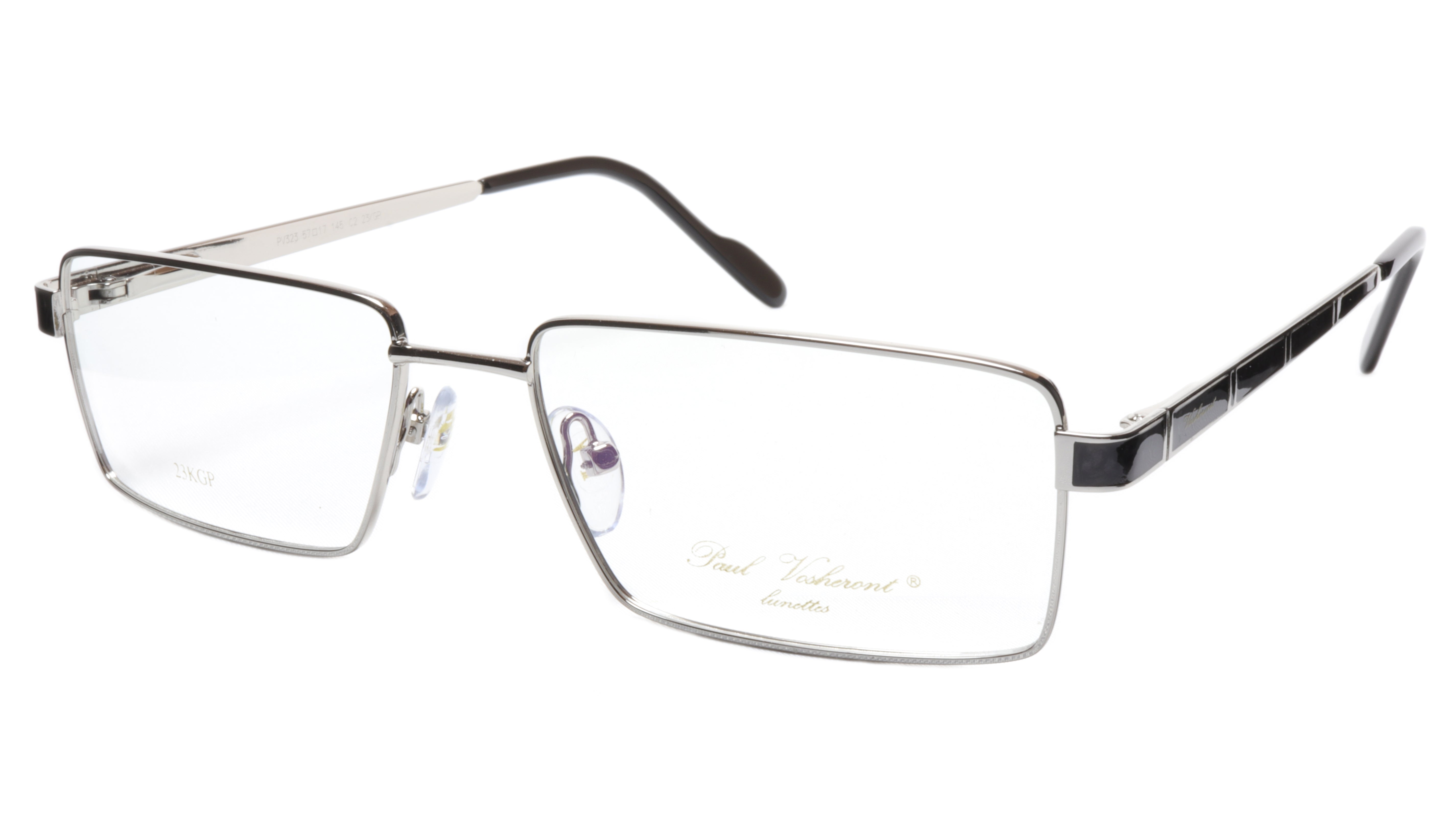 Paul Vosheront PV323 C2 Gold Plated Wood Eyeglass Frames - Italian Crafted 57-17-145 Temple Size - Perfect for Reading & Fashion Accessories