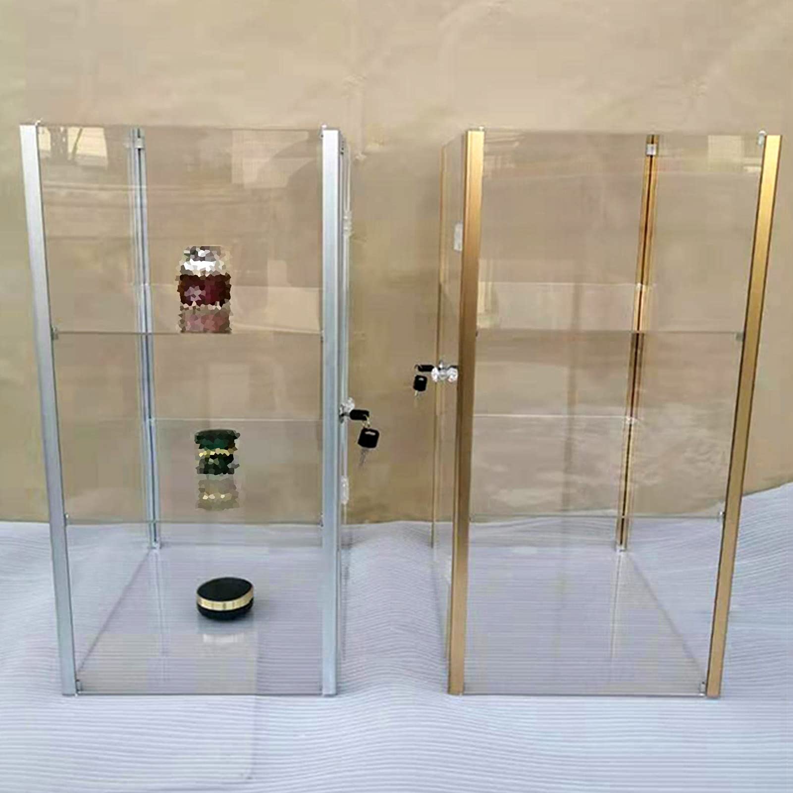 Acrylic Display Case with Door - Adjustable & Removable Organizer Stand for Toys, Models, Perfumes - Home & Office Storage Solution - Perfect for Showcasing Collectibles, Retail Displays & Countertop Organization