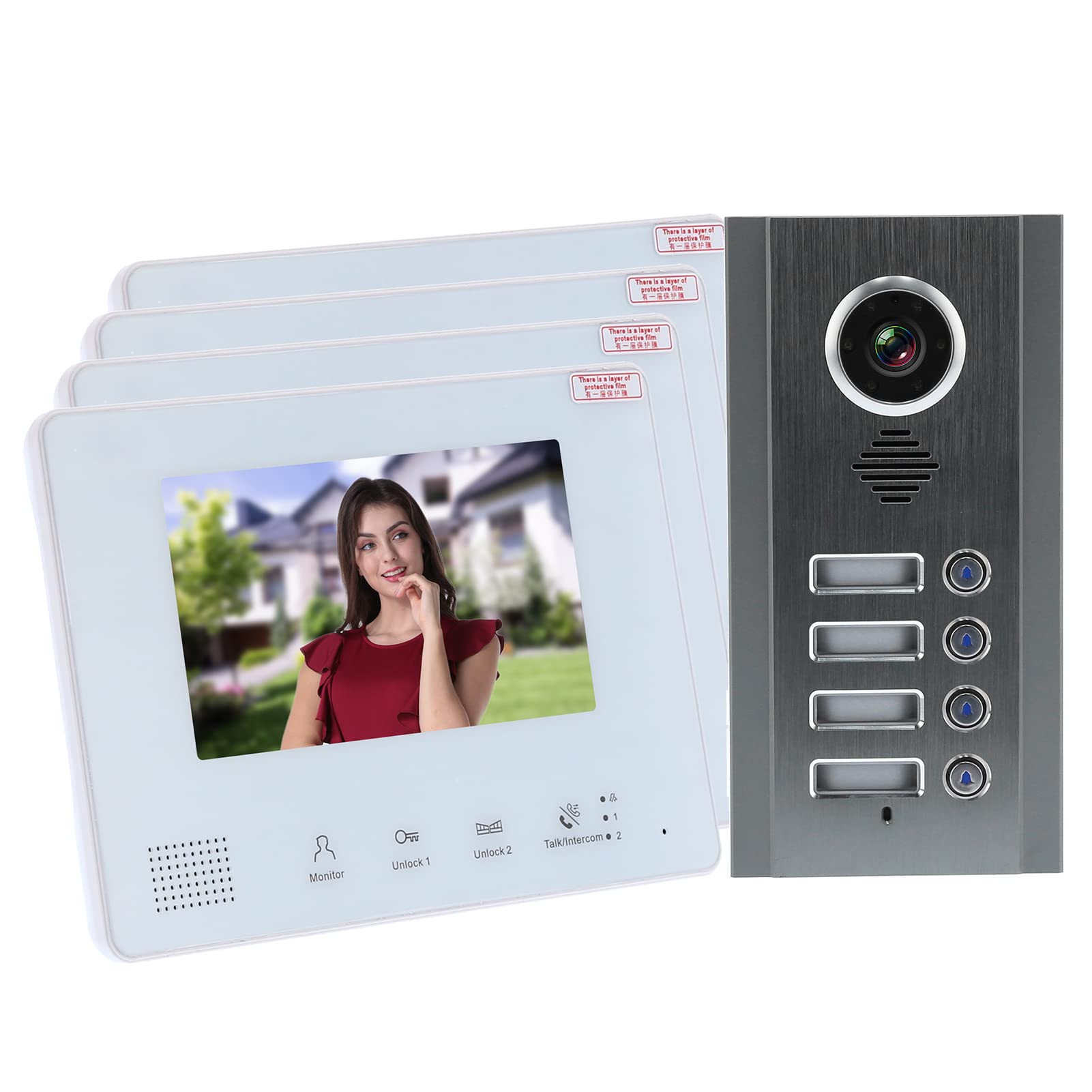 CHICIRIS Video Doorbell Camera - 2-Way Intercom for Home Security | Monitor 4 Homes