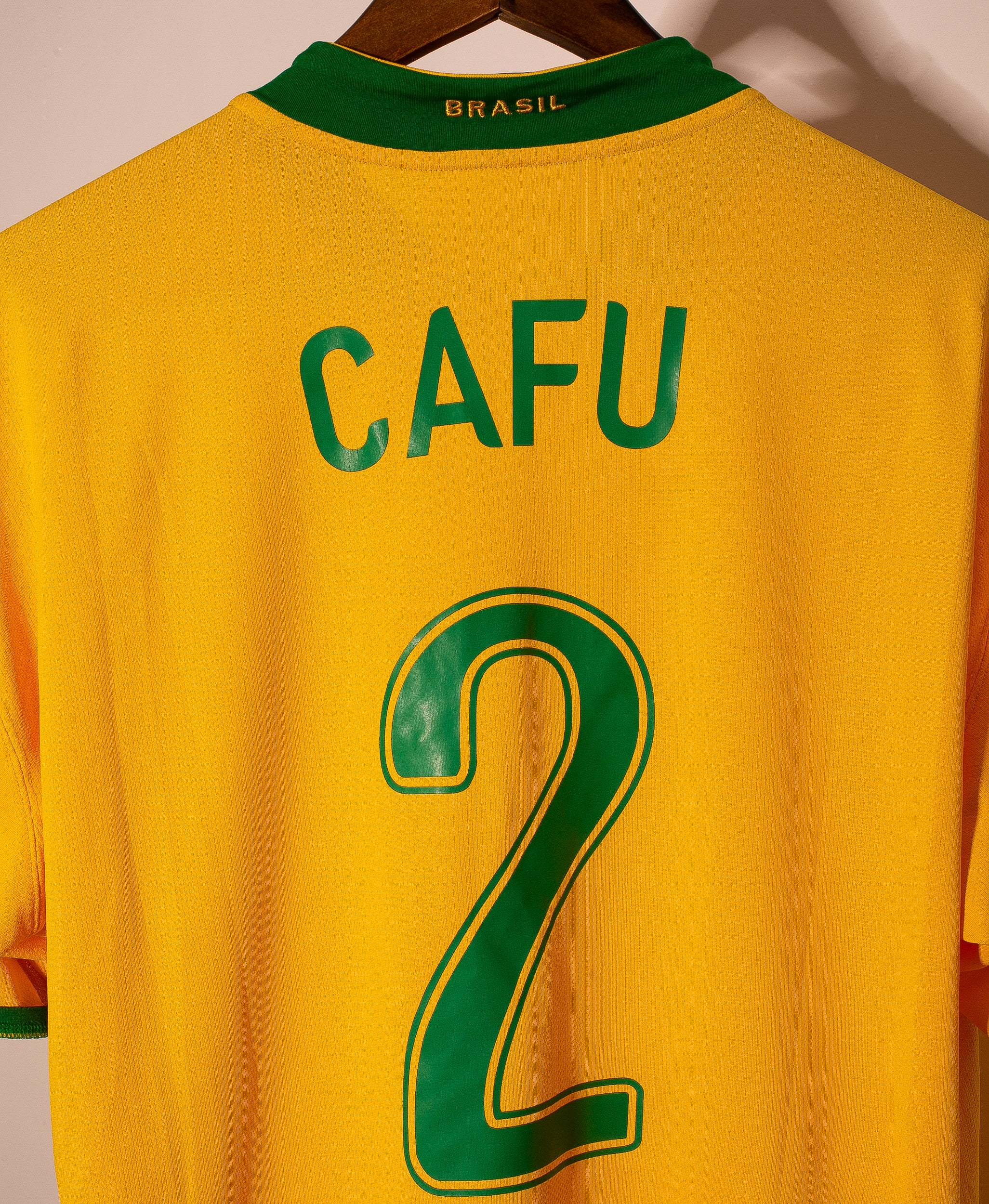 2006 Brazil Home #2 Cafu Soccer Jersey (2XL) - Authentic Retro Football Shirt for Fans & Collectors - Perfect for Matches, Gifts & Memorabilia