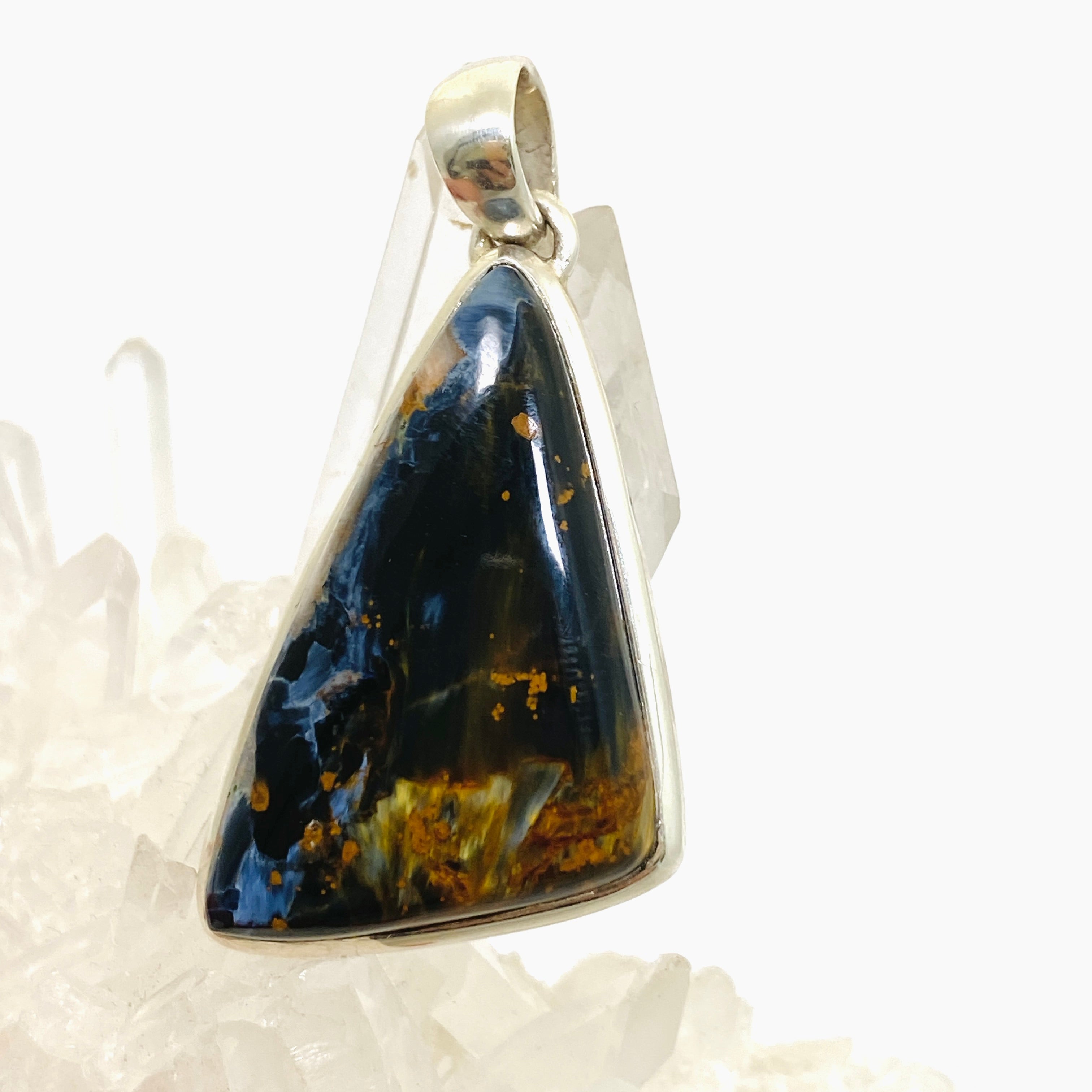 Natural Pietersite Freeform Cabochon Pendant Necklace - Unique Gemstone Jewelry PPGJ1068 for Spiritual Healing & Energy Balancing | Perfect for Meditation, Reiki, and Chakra Work