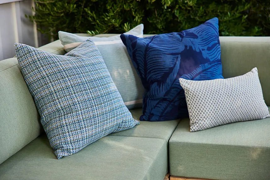 Sunbrella Designer Lumbar Throw Pillow - Waterproof & Fade-Resistant Outdoor/Indoor Decorative Cushion for Sofa, Patio, Bedroom & Living Room