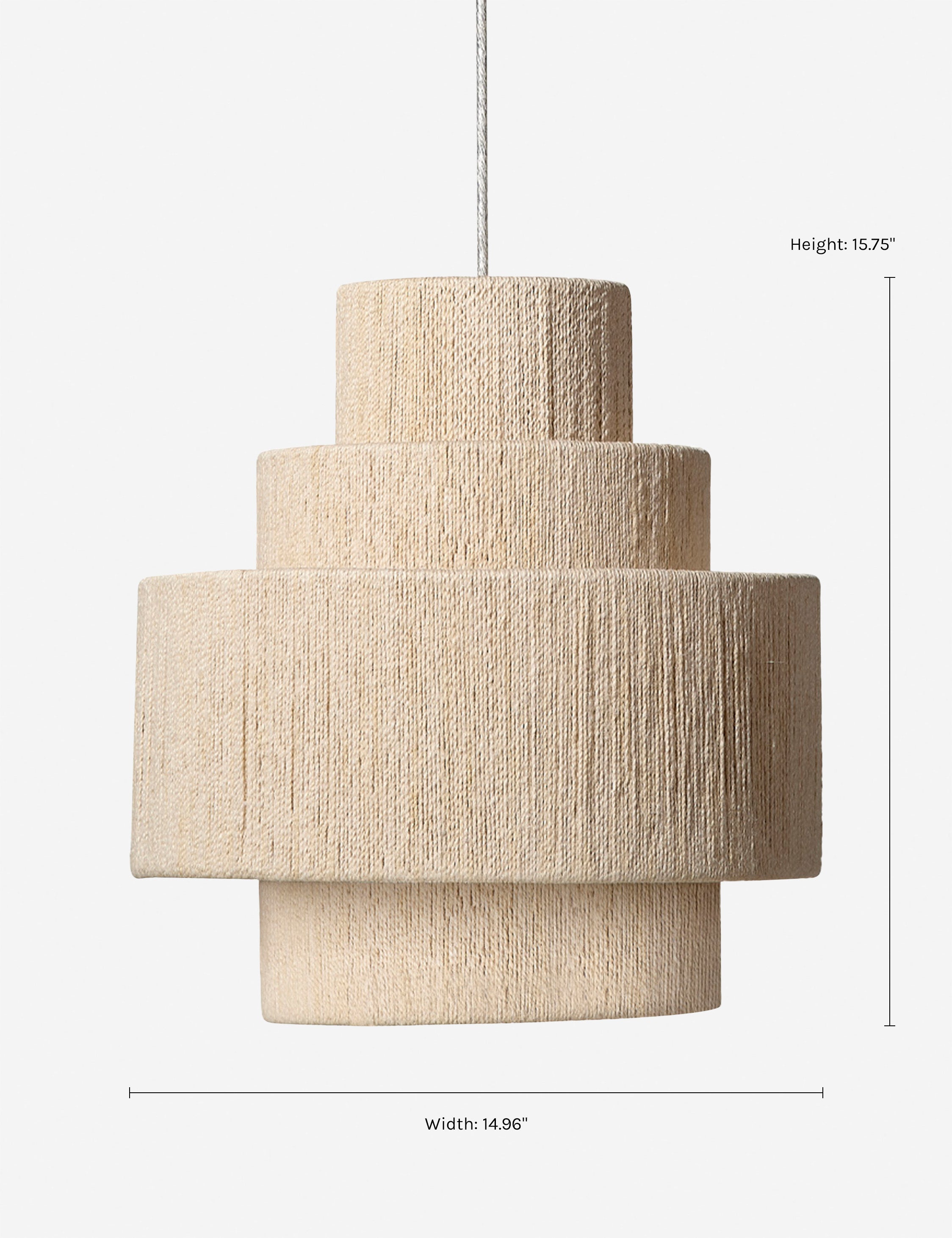 Abernathy Modern Pendant Light - Elegant Hanging Fixture for Kitchen Island, Dining Room & Bedroom Lighting