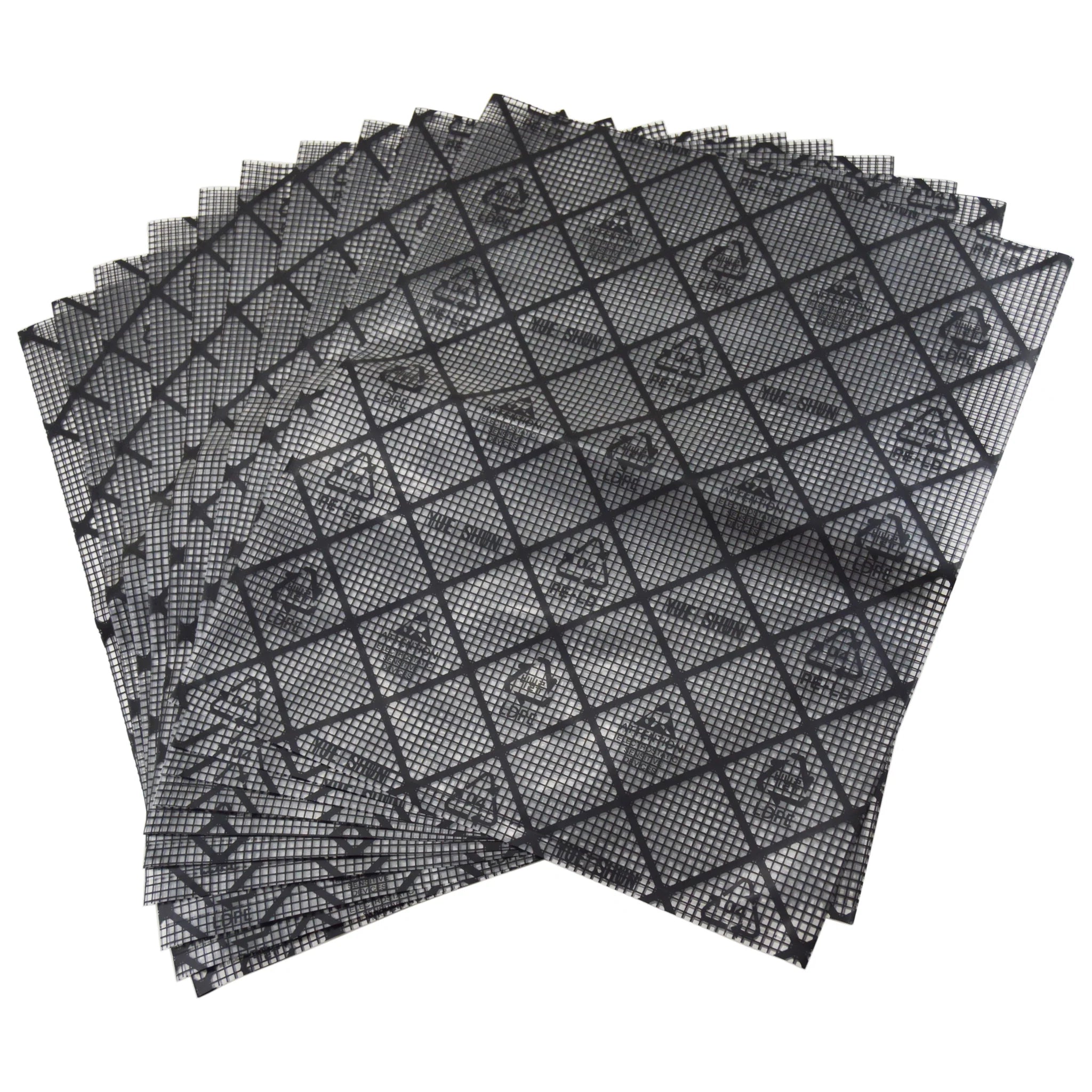 10 Pack 10x12 Inches Anti Static Bags with Conductive Grid - ESD Protection for Electronics, PC Components & Circuit Boards Storage