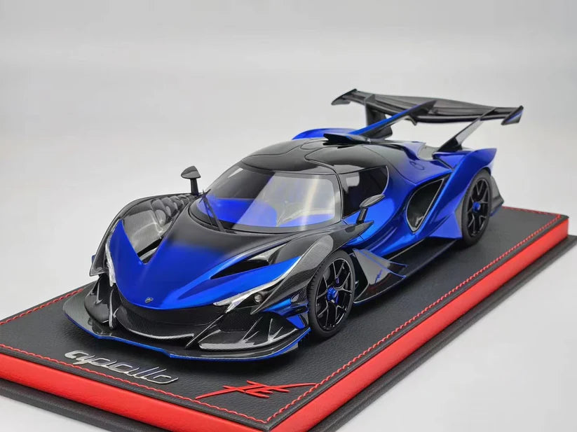Peako 1:18 Scale Apollo IE Blue Dragon Diecast Model Car - Collectible Sports Car for Display, Gifts & Racing Enthusiasts