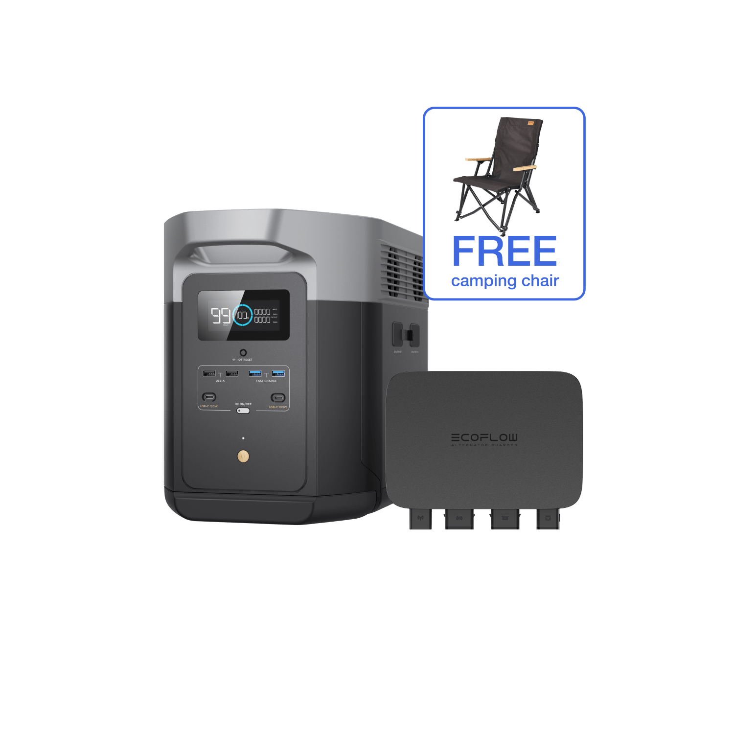 EcoFlow 800W Alternator Charger for RVs & Off-Grid Power - Smart APP Control | Portable Power Solution for Camping, Emergencies & Outdoor Adventures