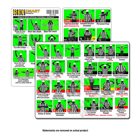 Smart Color Plastic Football Referee Signal Cards - High Visibility Game Officiating Tools for Football Matches, Training, and Sports Events