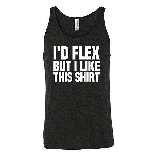Unisex 'I'd Flex But I Like This Shirt' Funny Graphic Tee - Comfortable Cotton T-Shirt for Casual Wear, Gym, and Everyday Outfits