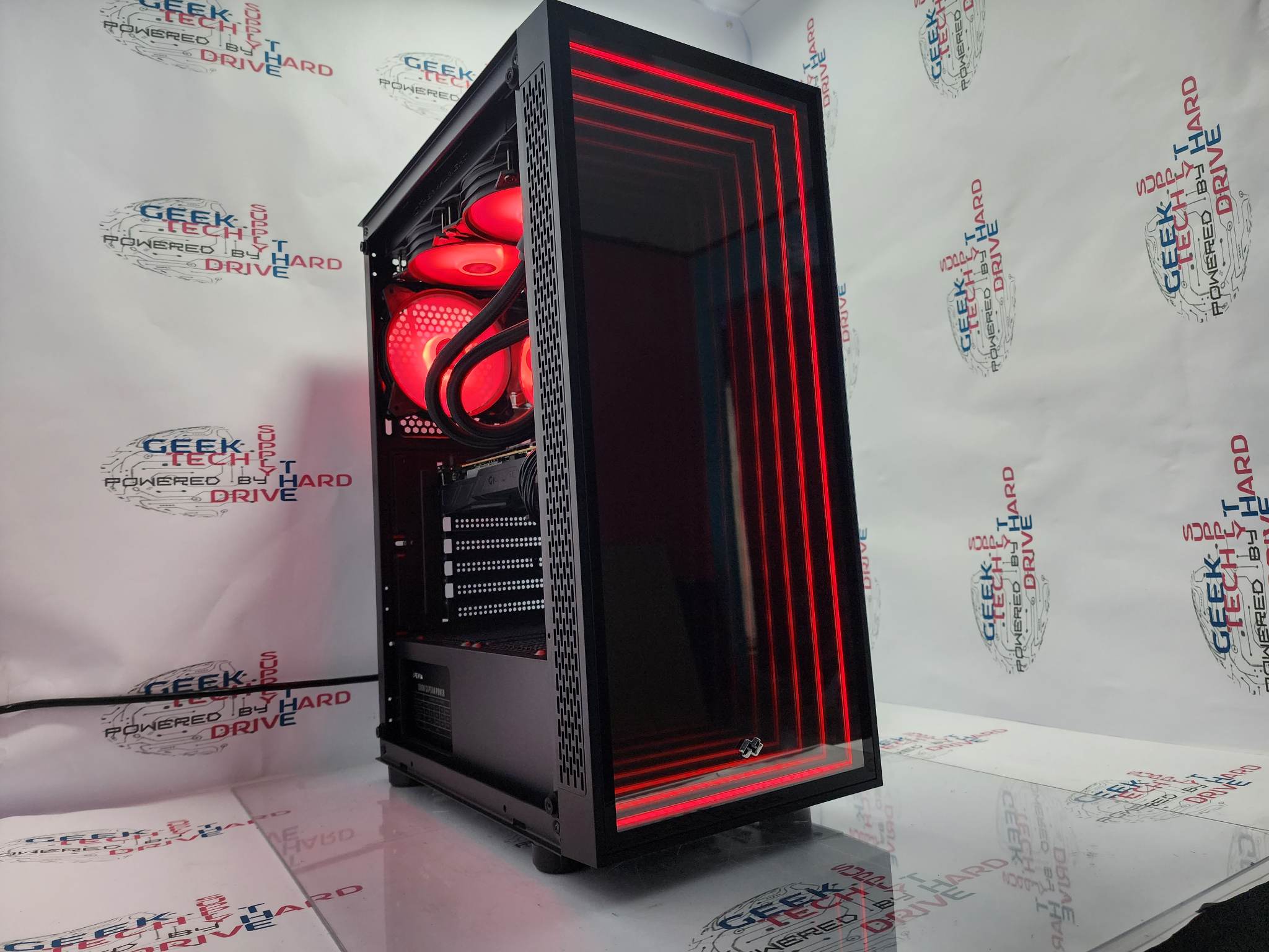 Optillusion H7 Gaming PC - Intel i7 Processor, NVIDIA RTX 4070, 1TB SSD, RGB Lighting, Liquid Cooling, WiFi - High Performance Desktop Computer for Gaming, Streaming & Content Creation