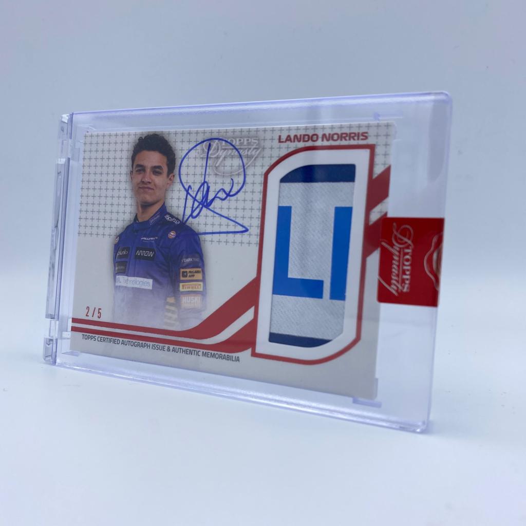 Lando Norris McLaren #4 Dynasty Autograph Patch Card - Limited Edition Collectible for Racing Fans & Memorabilia Enthusiasts - Perfect for Display, Gifts, and Sports Collections