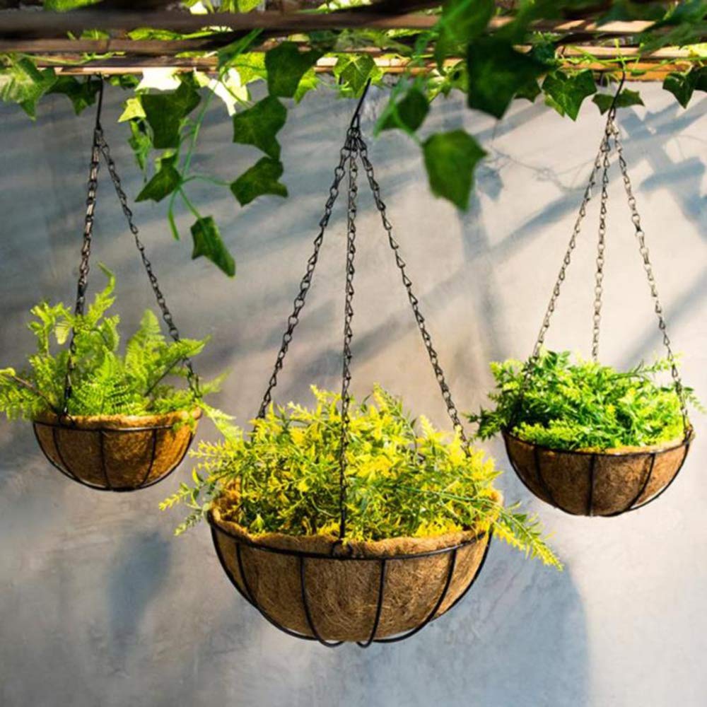 Benvo 24 Inch Heavy Duty Plant Hanging Chains - 3-Pack Replacement Hangers for Flower Pots, Baskets, Lanterns & Bird Feeders | Indoor/Outdoor Decor for Patio, Garden & Home