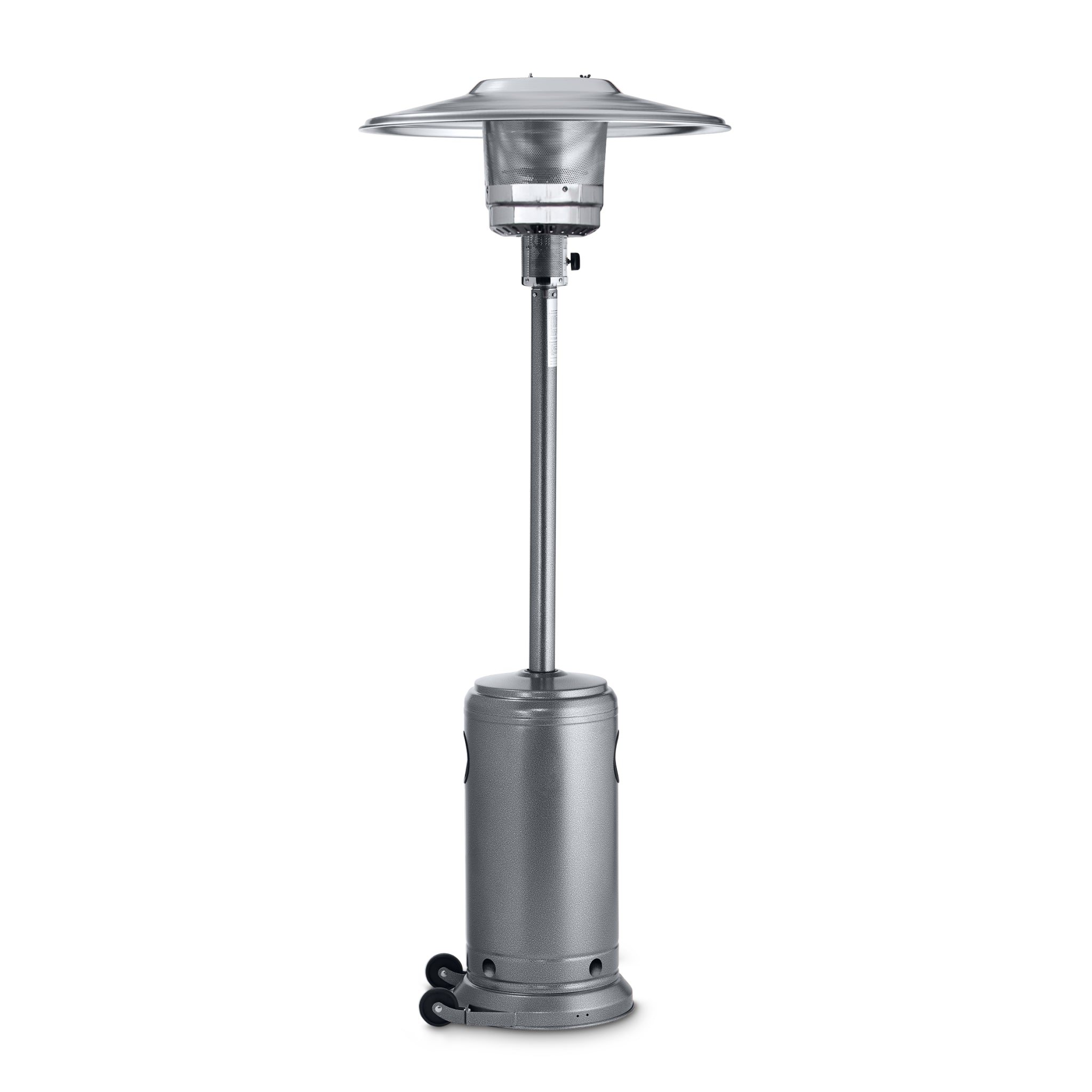 Crown Verity CV 2620 SV Silver Portable Outdoor Patio Heater - Perfect for Backyard, Deck, and Restaurant Heating