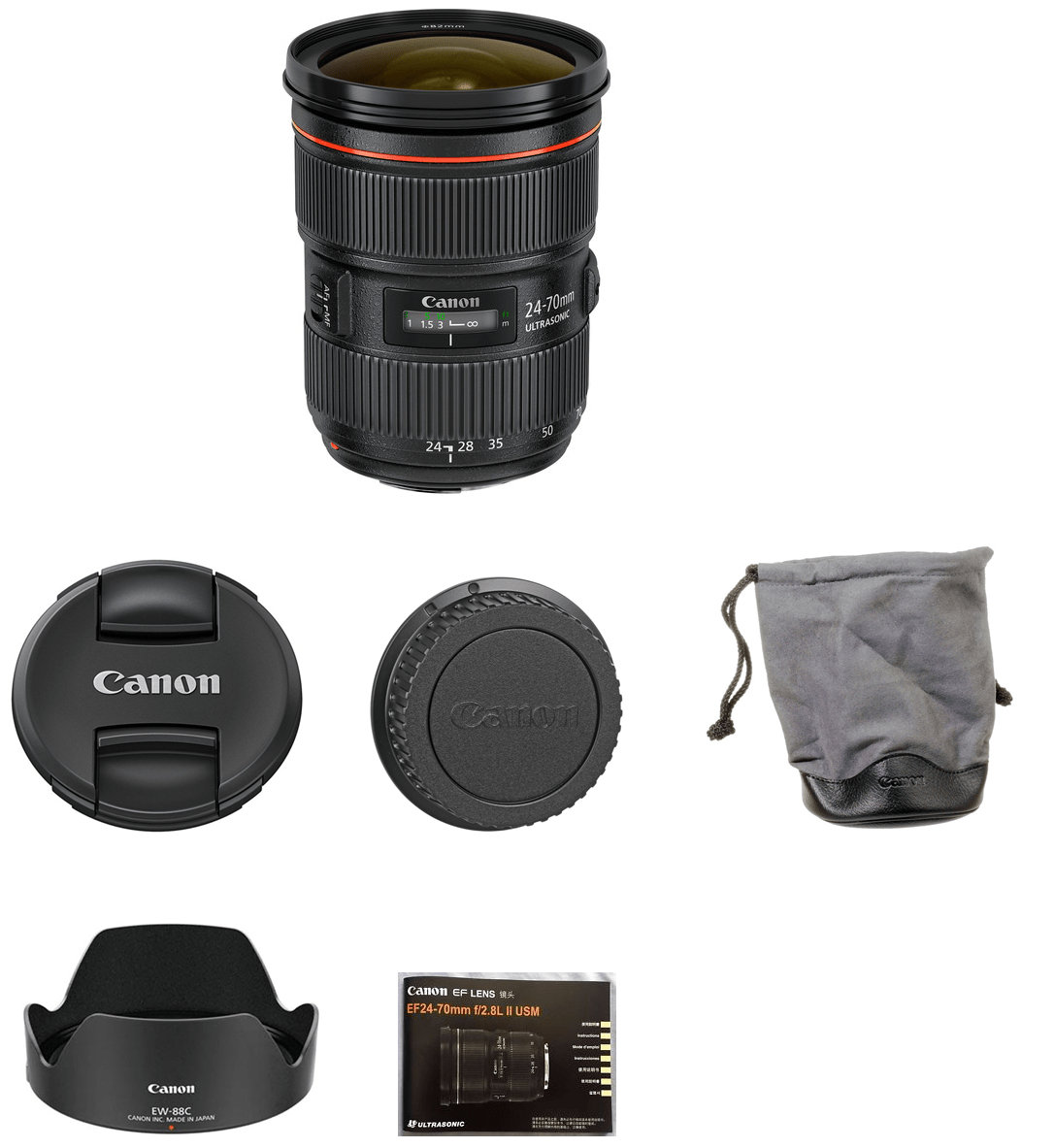 Canon EF 24-70mm f/2.8L II USM Standard Zoom Lens for DSLR Cameras - Professional Photography, Portraits & Events