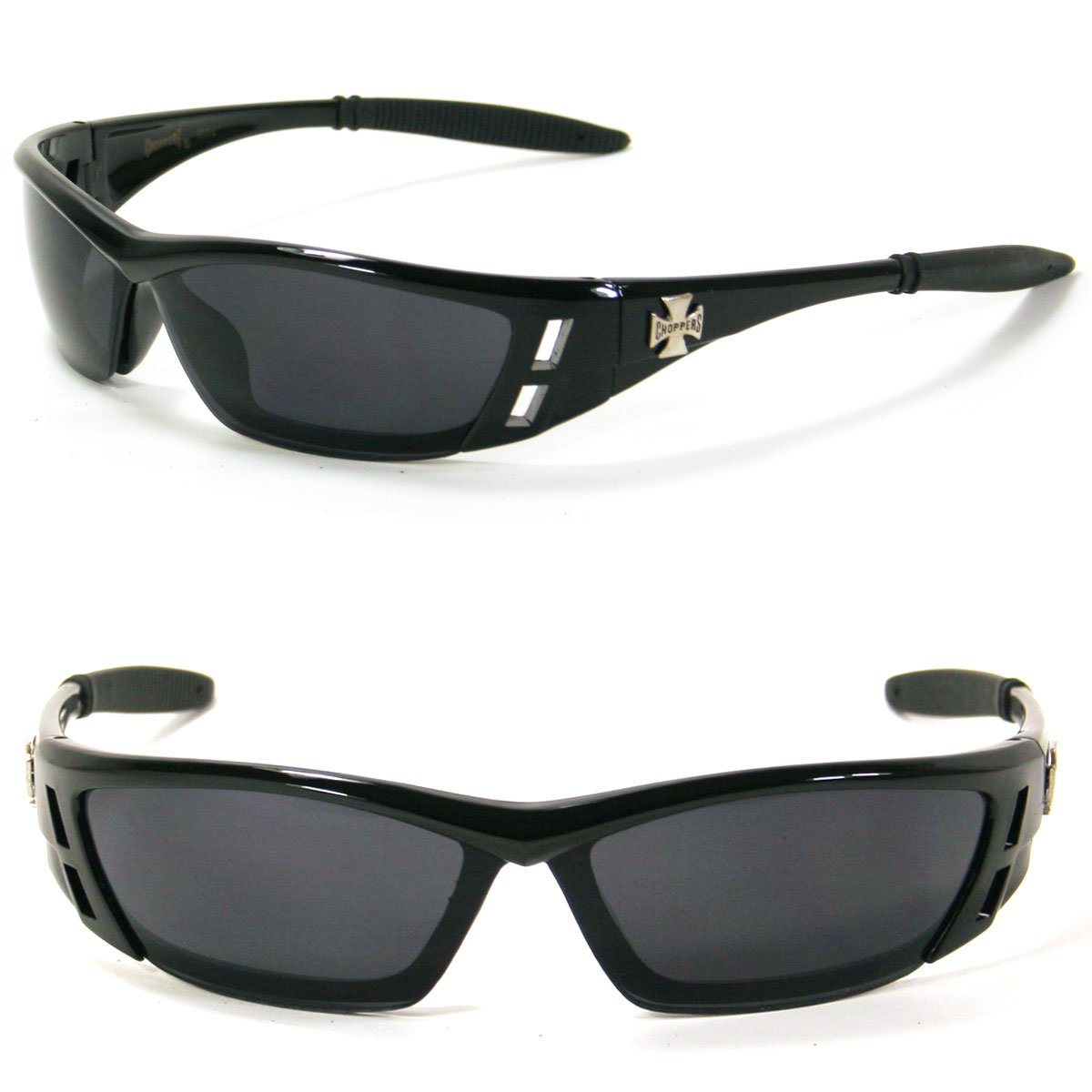 SA6554 Sports Sunglasses - Gloss Black Polarized UV Protection for Running, Cycling & Outdoor Activities