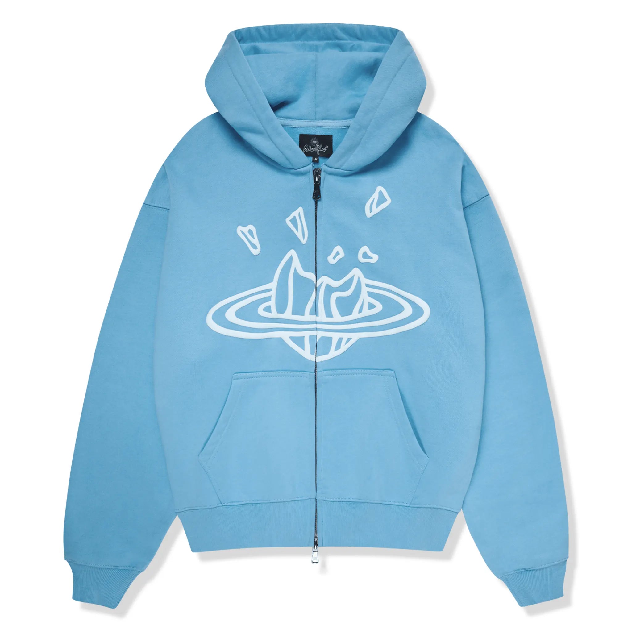 Broken Planet Outer Space Zip Up Light Blue Hoodie - Stylish Men's & Women's Streetwear for Casual Wear & Urban Fashion