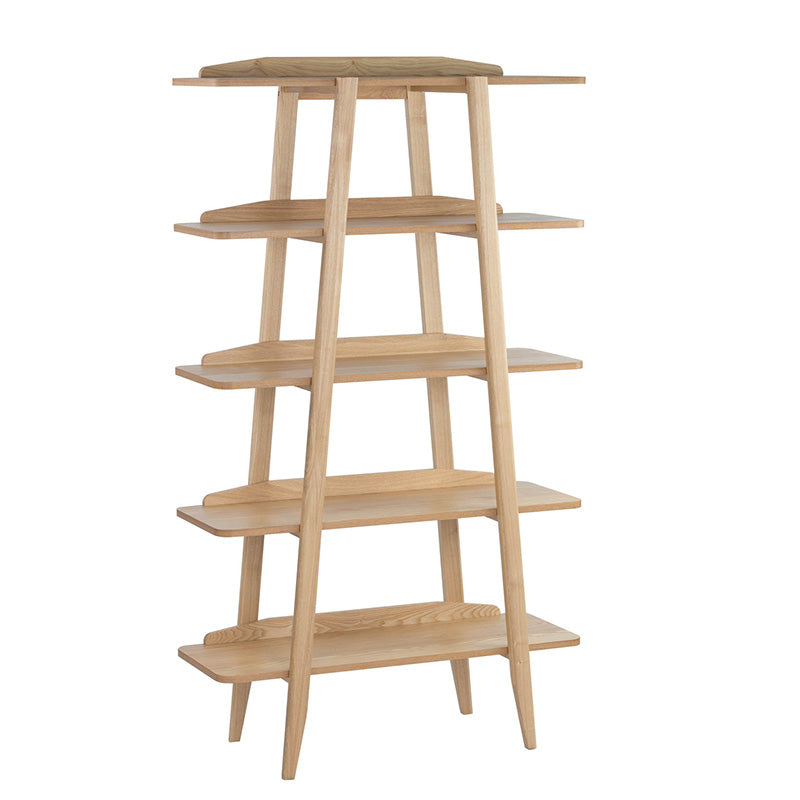 KEIR 100cm Natural Wood Shelf Unit - Modern Storage Solution for Living Room, Bedroom & Office Organization