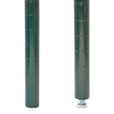 Nella 34 Inch Adjustable Epoxy Shelving Post with Leveler - Perfect for Garage Storage, Closet Organization, and Retail Display Shelving