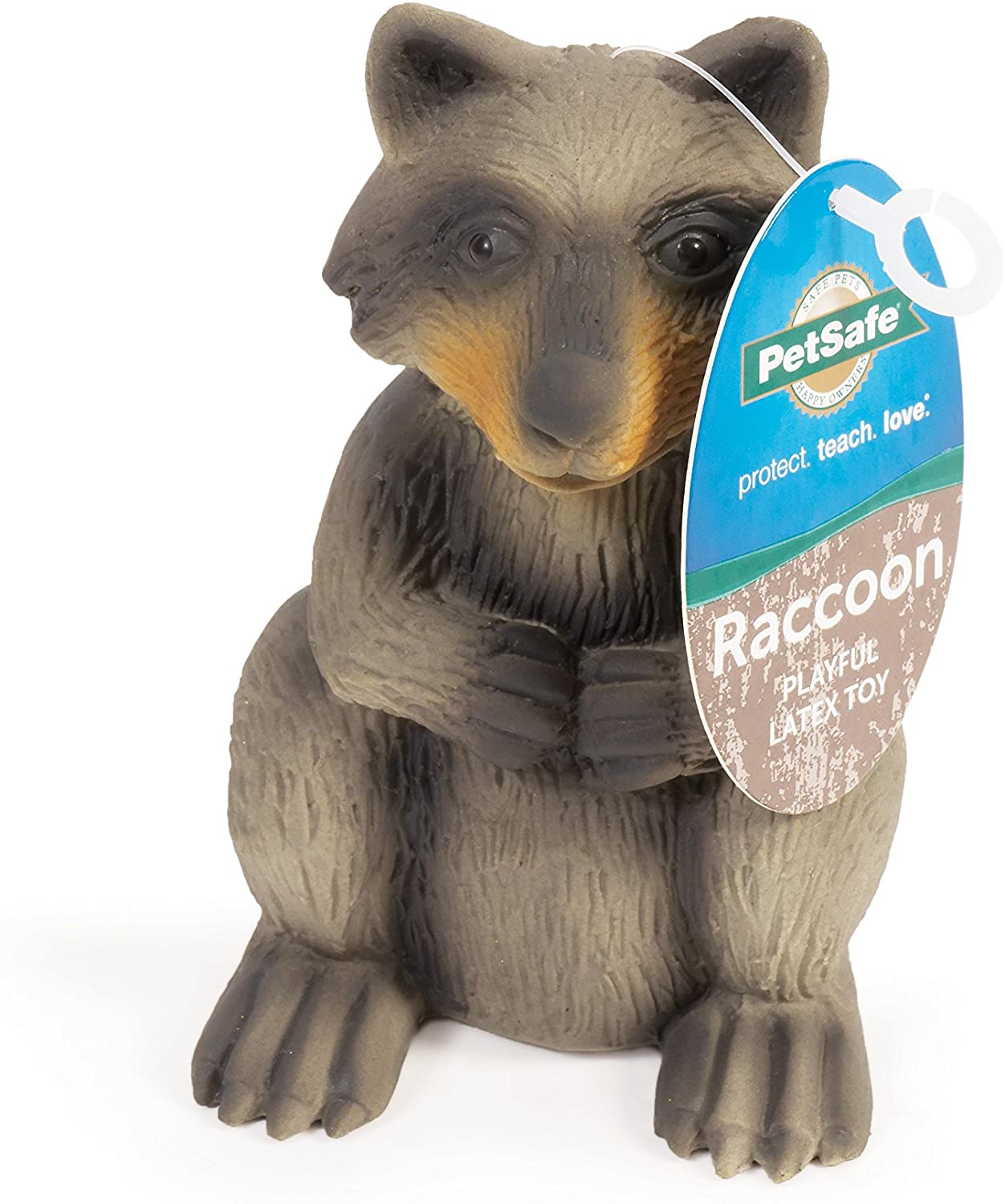 Petsafe Squeaky Raccoon Dog Toy with Sound - Interactive Chew Toy for Small & Medium Dogs - Perfect for Playtime, Training & Anxiety Relief
