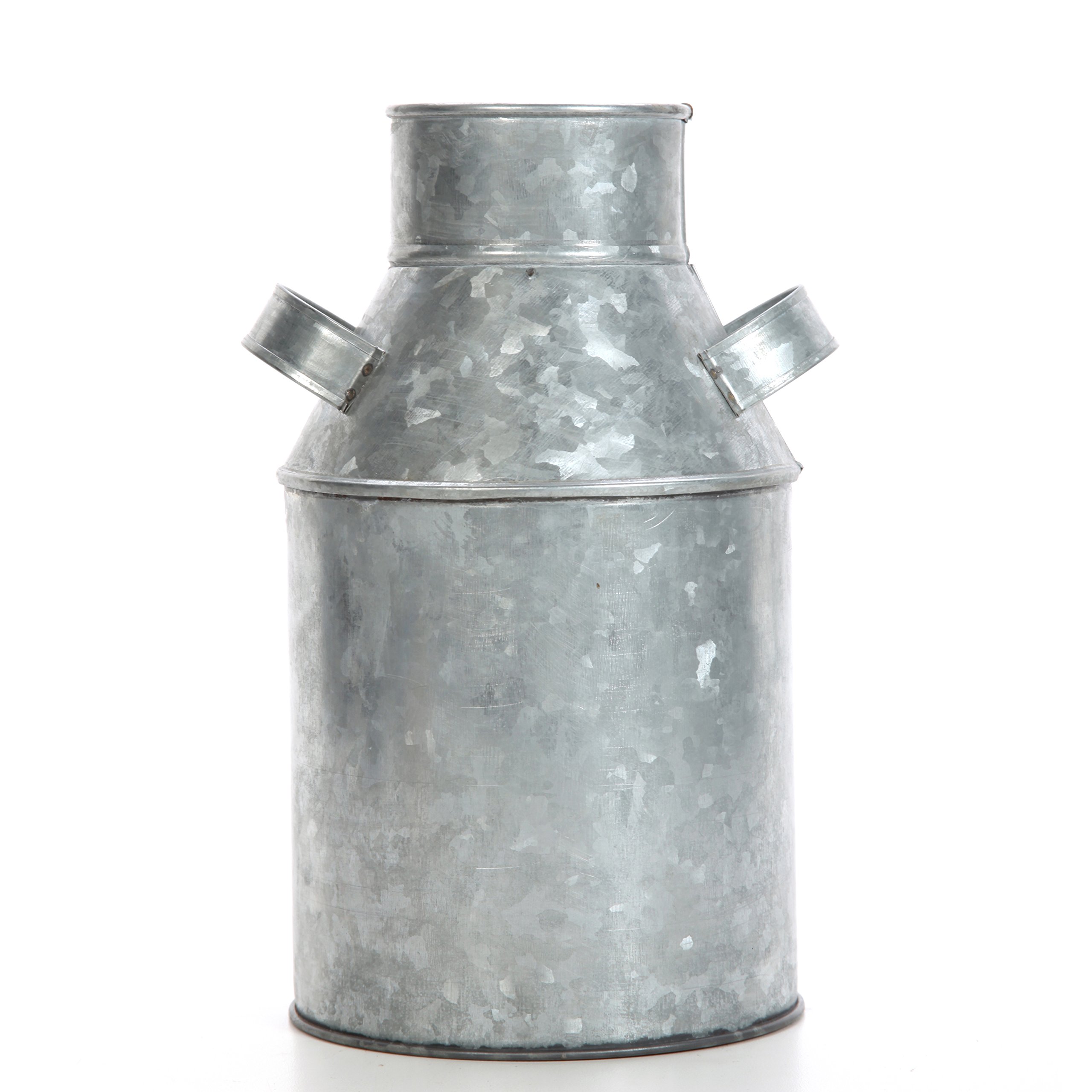 Hosley Galvanized Milk Can - 9.75