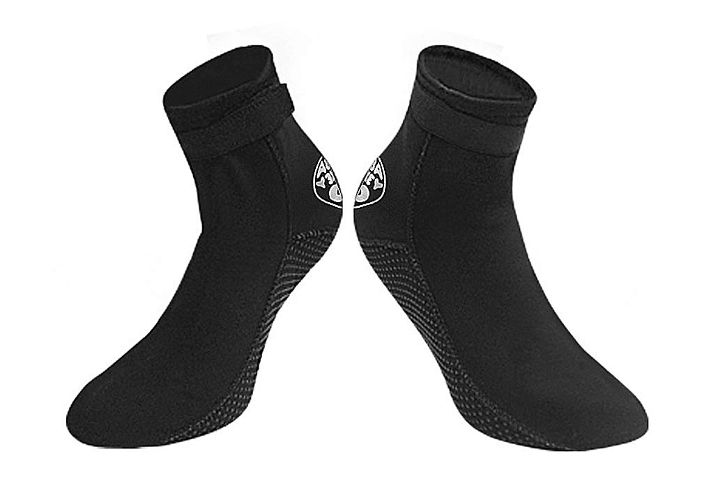Clobeau Neoprene Diving Socks - Non-Slip Water Booties for Snorkeling, Beach & Water Sports | Warm & Comfortable for Swimming, Surfing & Outdoor Activities
