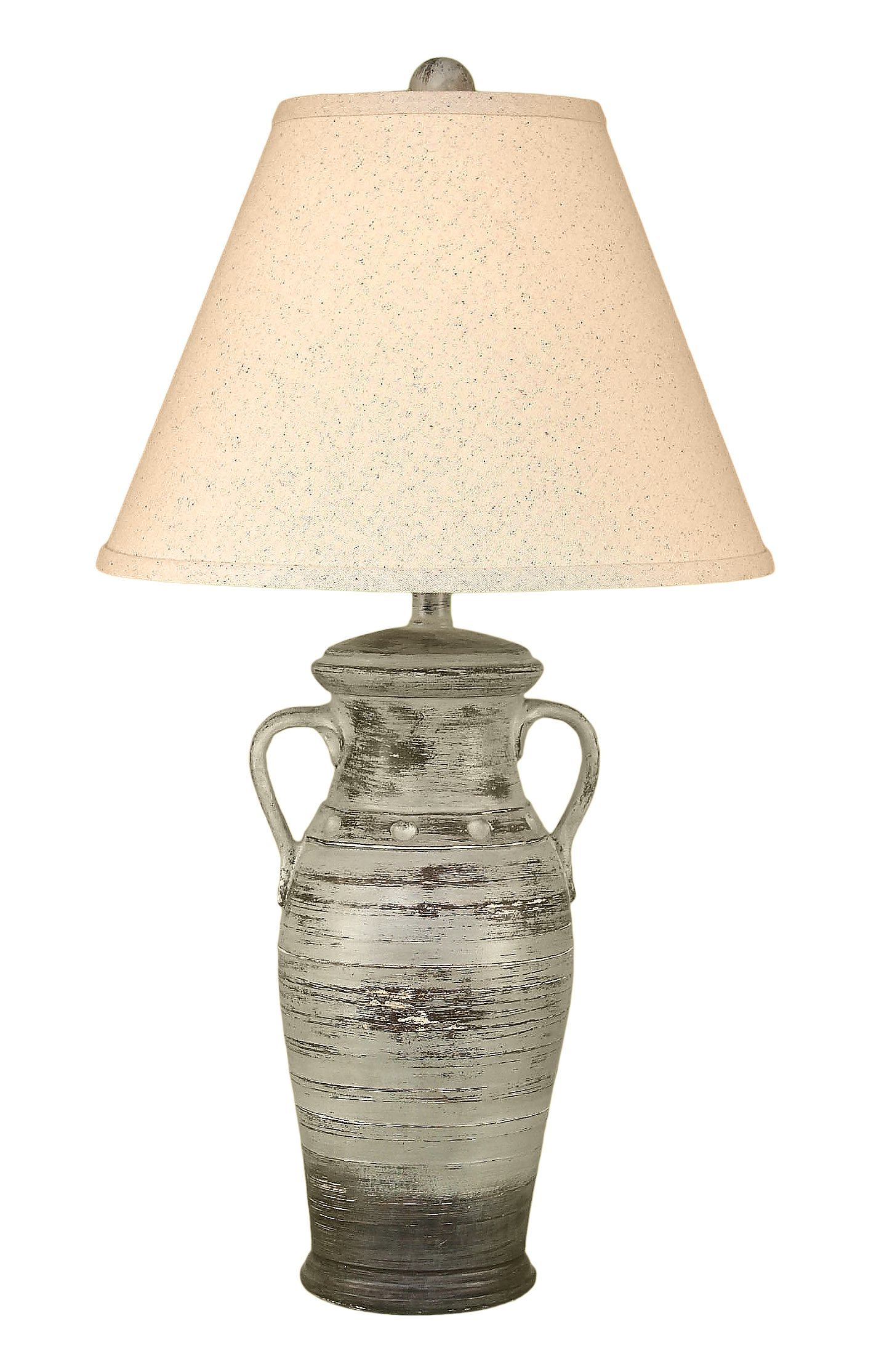 Coast Lamp Greystone 2-Handle Table Lamp - Modern Bedside Lighting for Living Room, Bedroom & Office Decor