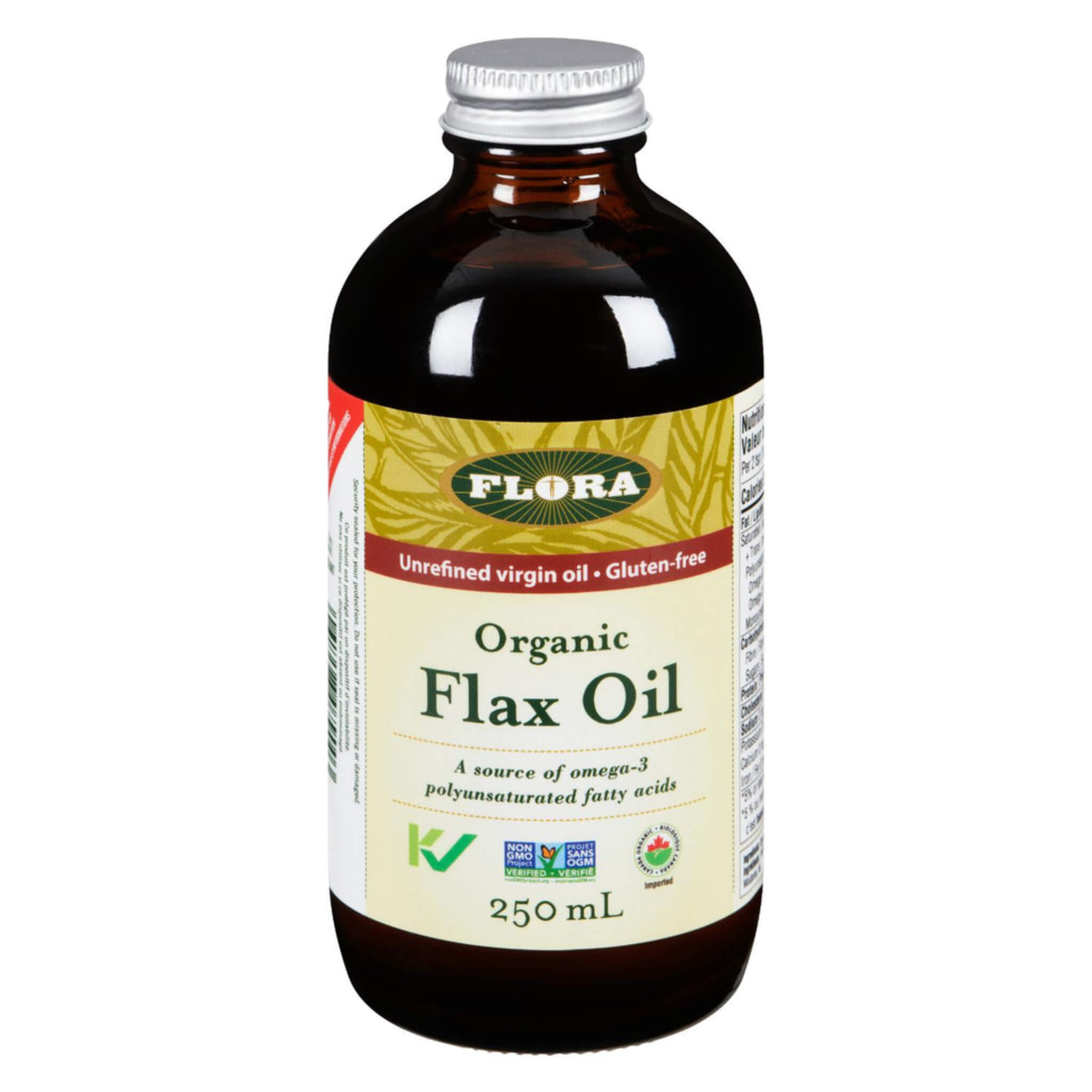 Organic Cold-Pressed Flaxseed Oil - Non-GMO, Gluten-Free, Rich in Omega-3 for Heart & Brain Health | Perfect for Smoothies, Salad Dressings & Skin Care