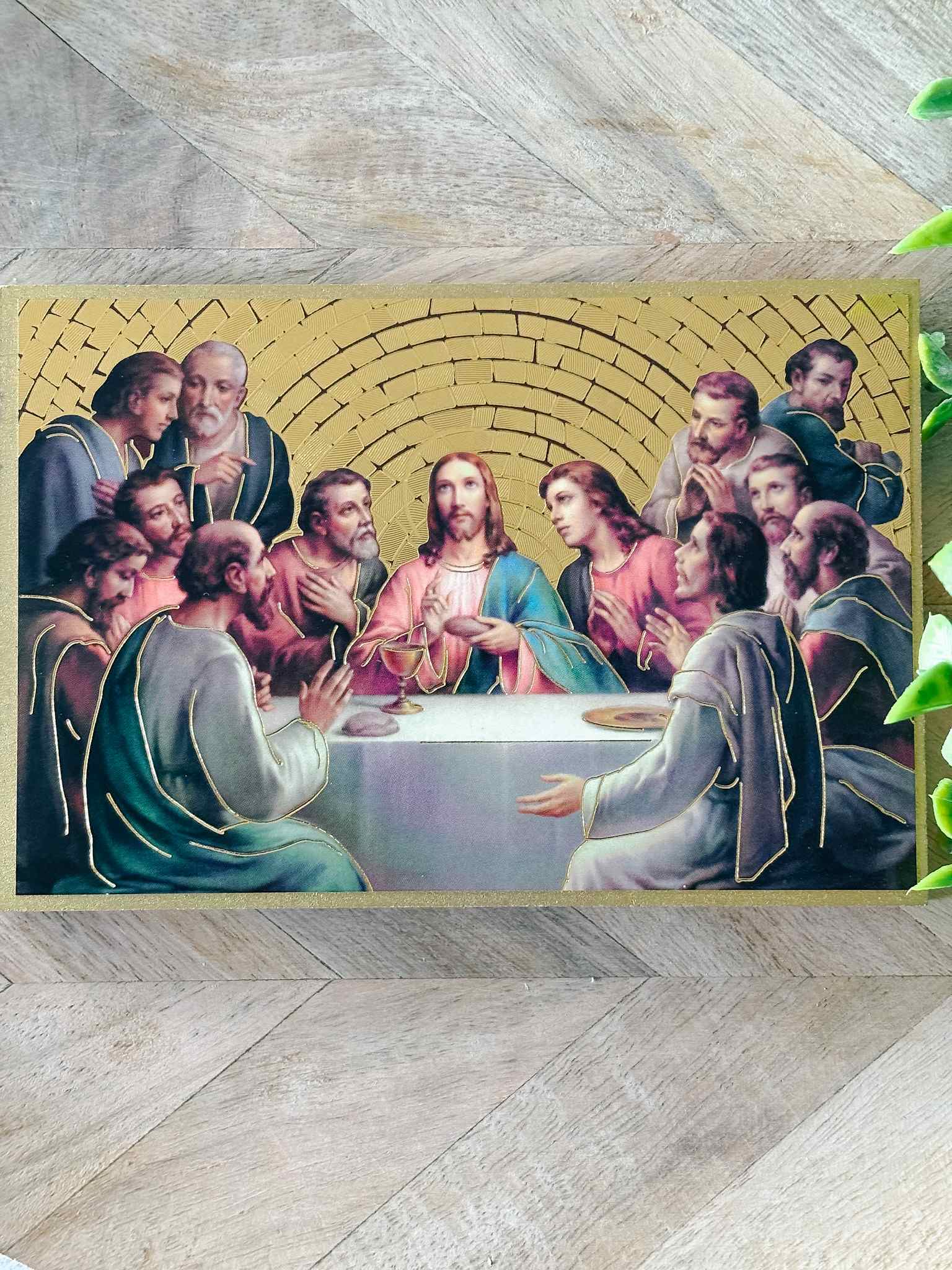 Small Last Supper Wall Plaque - Religious Home Decor for Kitchen, Living Room & Gifts - Perfect for Christian Housewarming & Easter Decorations