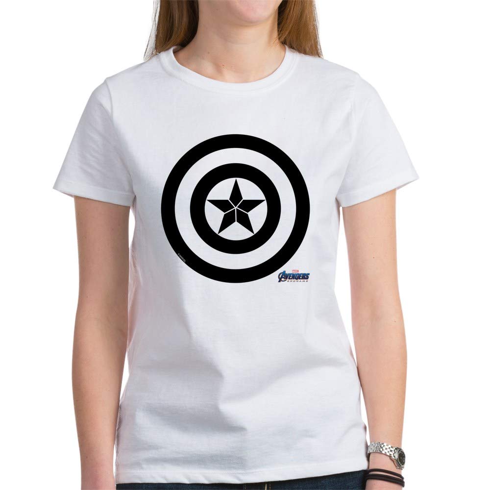 Captain America Shield Women's Classic T-Shirt | Marvel Superhero Graphic Tee | Casual Wear & Cosplay Outfit for Comic Fans