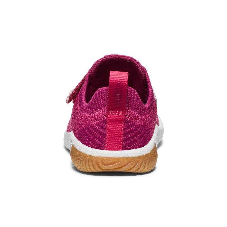 KNX Toddler's Knit Double Strap Shoes - Beaujolais/Raspberry | Comfortable & Stylish Baby Walking Shoes for Boys & Girls | Perfect for Playtime, Outings & First Steps