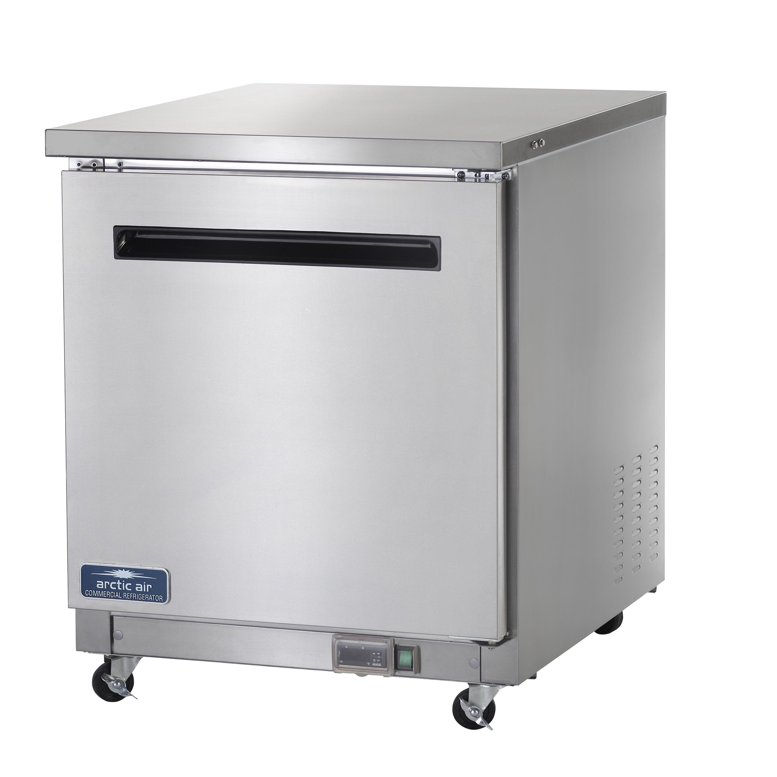 Arctic Air AUC27R Single Door Undercounter Refrigerator - Compact Freezer for Kitchen, Bar, Office & Dorm - Energy Efficient Mini Fridge with Adjustable Shelves