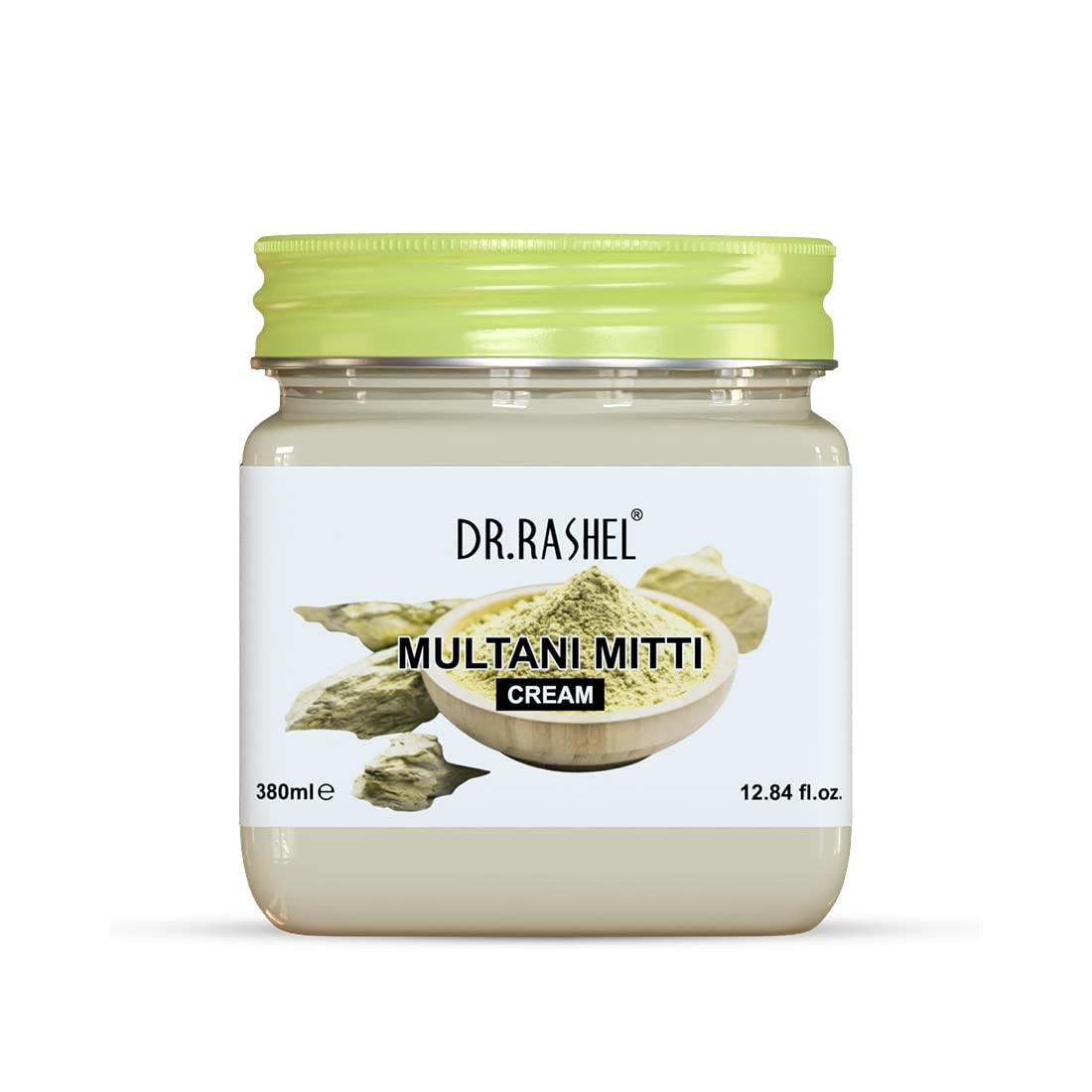 DR.RASHEL Multani Mitti Face Cream for Women & Men - 380ml | All Skin Types | Deep Hydration, Moisturizing & Nourishing | Vegan & Paraben-Free | Soft, Healthy & Repaired Skin | Perfect for Daily Skincare Routine & Dry Skin Relief