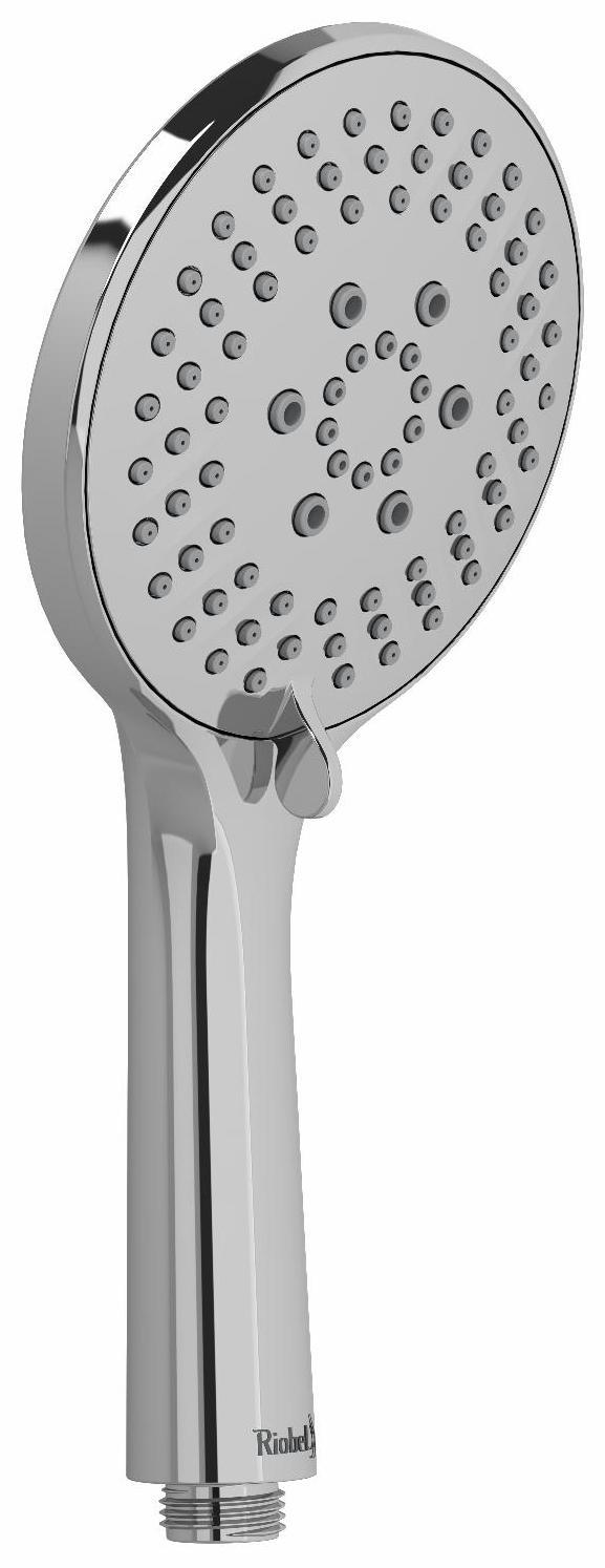 3 Function Handshower with Chrome Finish - RIOBEL 4368C for Bathroom, Shower & Spa Relaxation