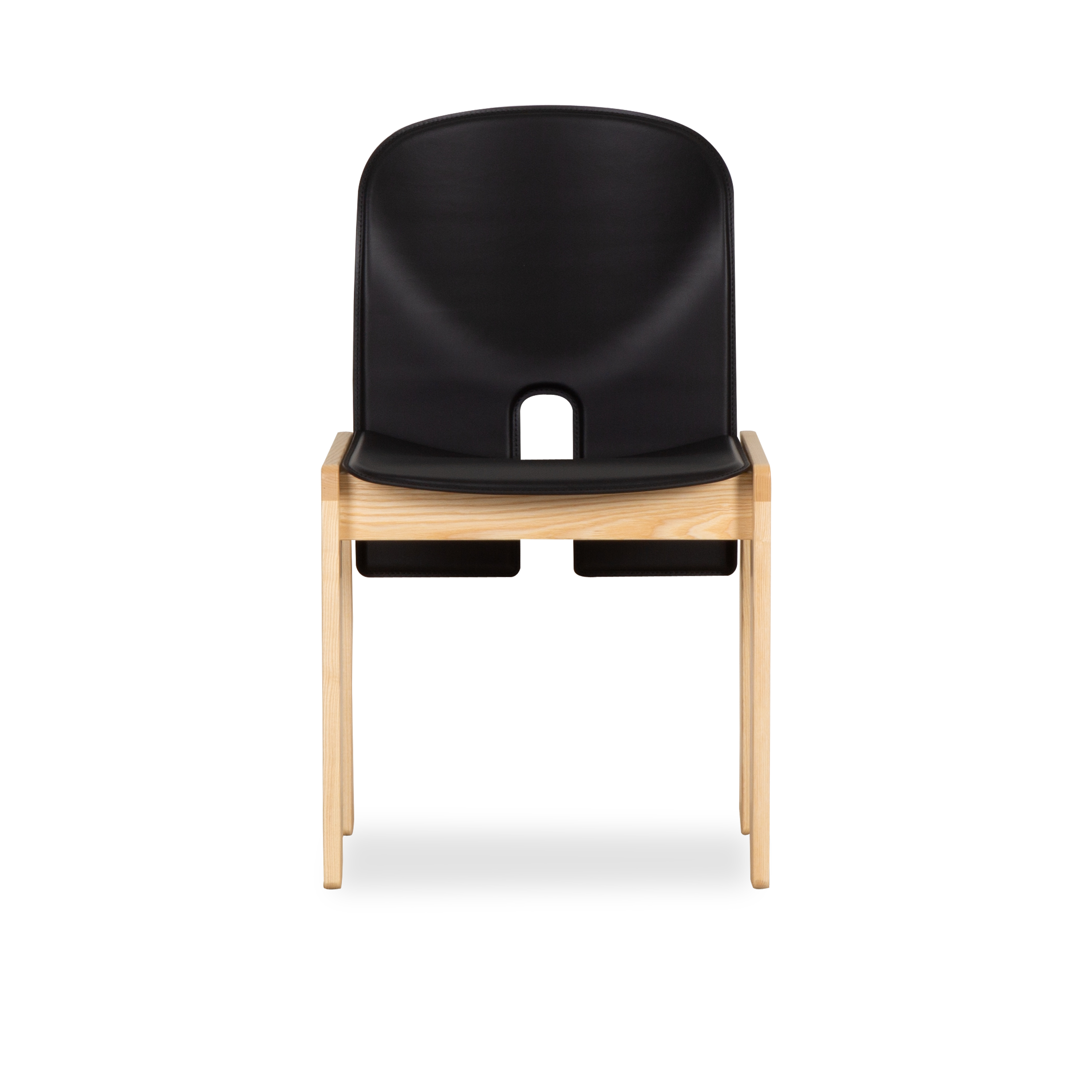 Scarpa 121 Side Chair - Modern Dining Chair with Wooden Legs & Upholstered Seat - Perfect for Kitchen, Dining Room, and Office Use