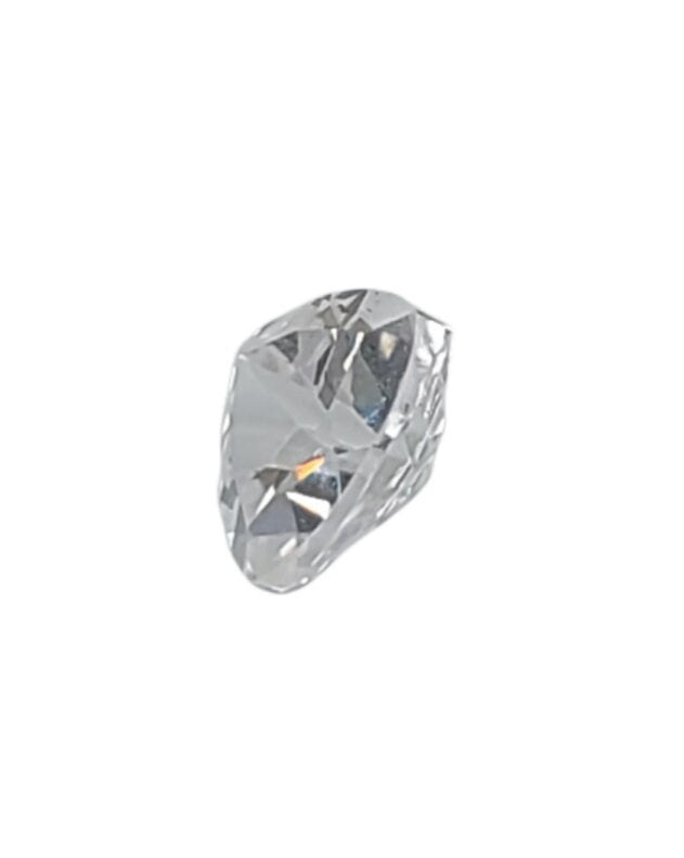 1.51ct Natural White Clear Sapphire Loose Stone - 7mm Trillion Cut VVS Clarity, September Birthstone, Diamond Alternative for Jewelry Making & Engagement Rings