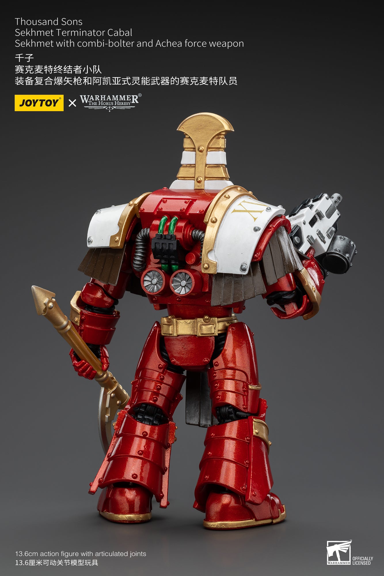 JOYTOY 1/18 Scale Warhammer The Horus Heresy Thousand Sons Sekhmet Terminator Cabal Action Figure - Collectible Model for Display, Gaming & Warhammer 40K Scenes