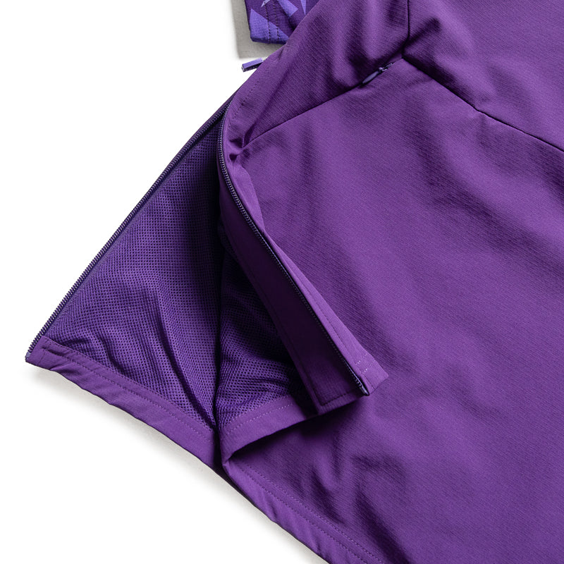 Eastside Golf 1/2 Zip Nylon Wind Shirt - Violet Color Lightweight Pullover for Men & Women - Perfect for Golfing, Running & Outdoor Activities