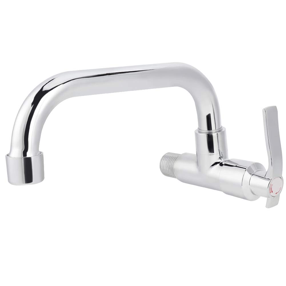 Wall Mounted Single Handle Kitchen Faucet - Cold Water Tap for Home & RV Use