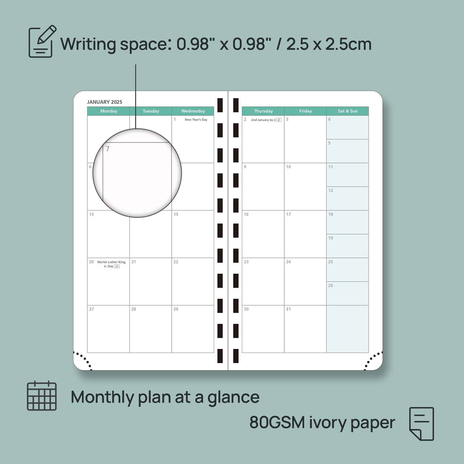 POPRUN 2024-2025 Pocket Planner (3.5