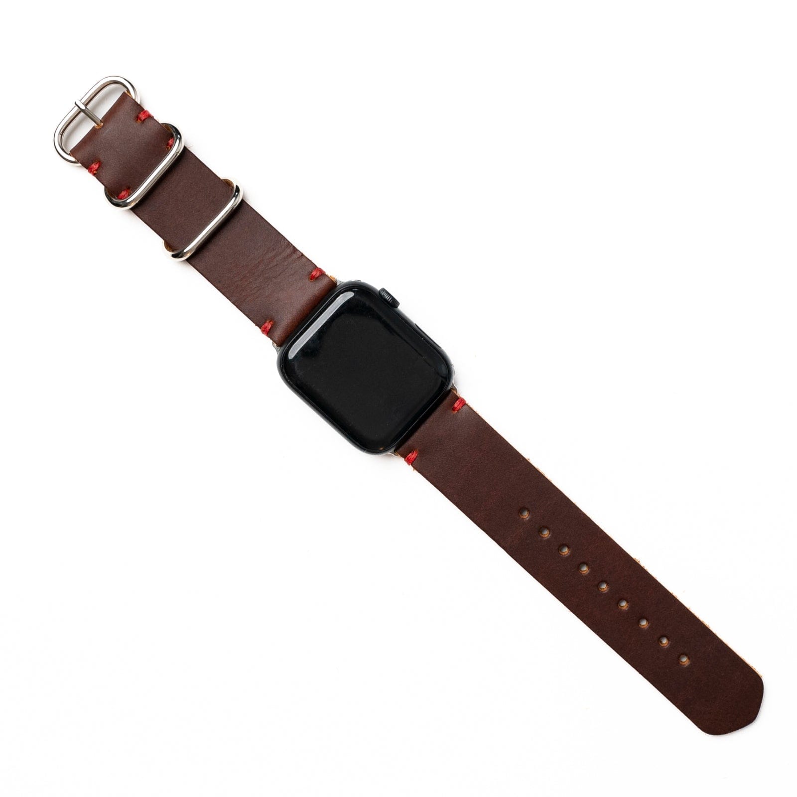 Genuine Leather Apple Watch Band - Premium Replacement Strap for Apple Watch Series 9/8/7/6/SE - Soft Comfortable & Adjustable - Perfect for Workouts, Office & Everyday Wear