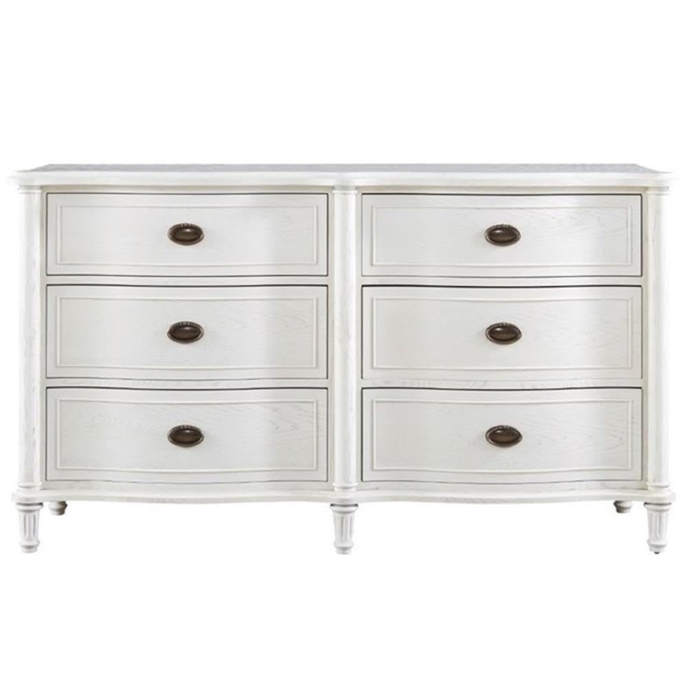 Beaumont Lane 6-Drawer Cotton Dresser for Bedroom - Stylish Storage Chest with Smooth Gliding Drawers for Clothes & Linens Organization