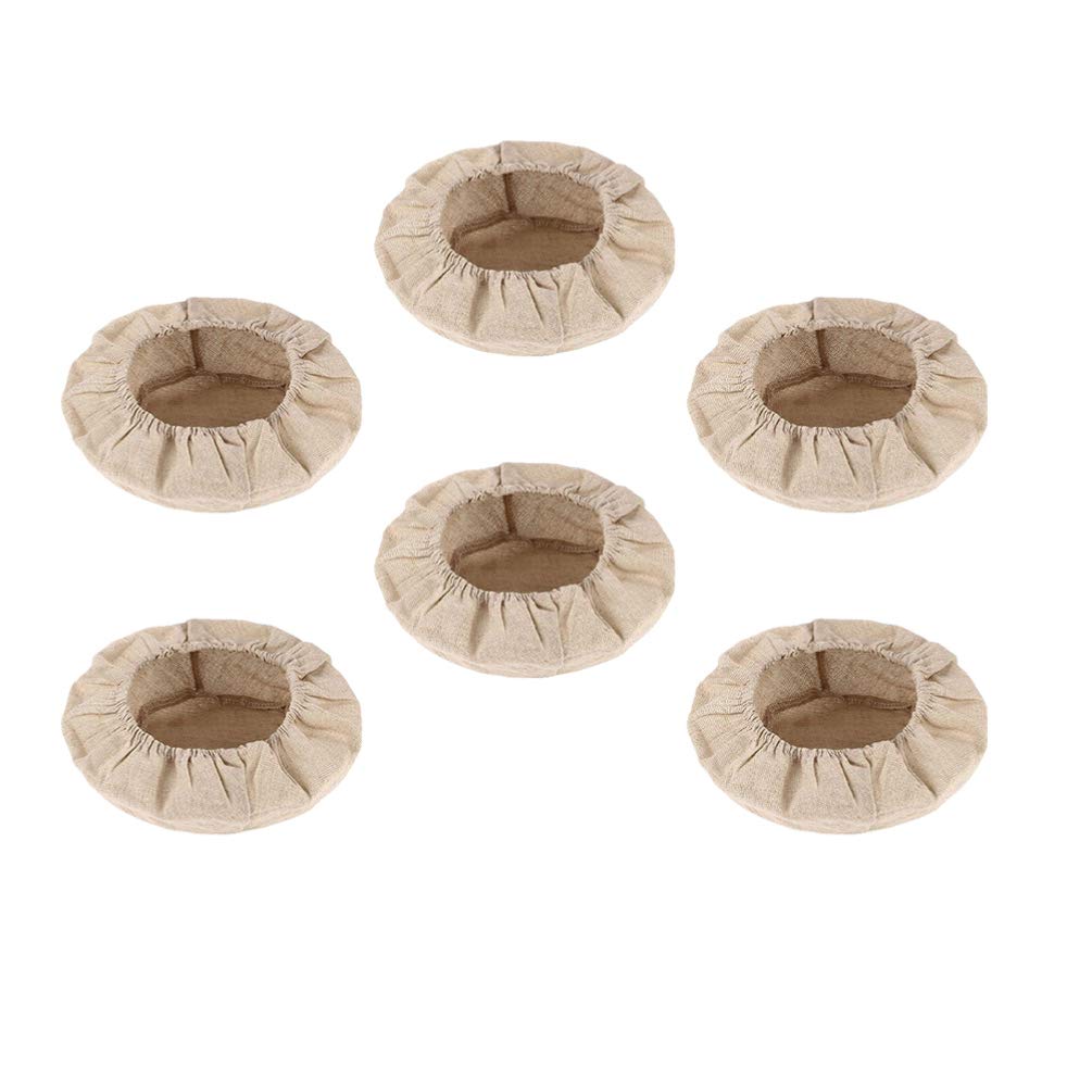 Yardwe 6-Piece Bread Banneton Proofing Basket Set with 23cm Rattan Liner - Perfect for Sourdough Fermentation & Artisan Bread Baking | Ideal for Home Bakers & Professional Kitchens