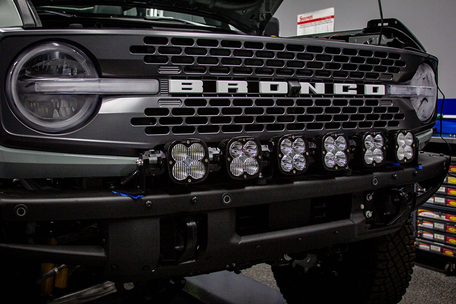 Ford Bronco Baja Designs 6 XL Series Linkable LED Light Bar Kit - Off-Road Lighting for Adventure & Night Driving