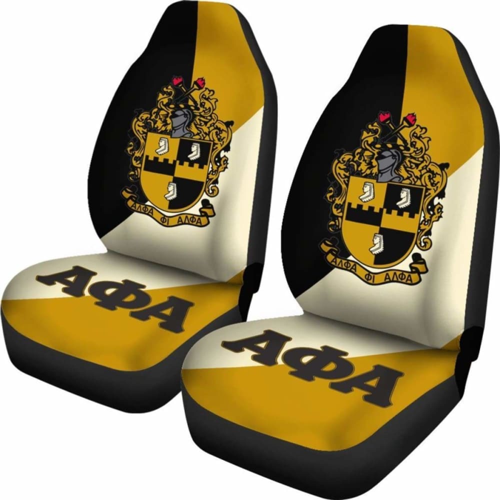 Premium African Print Car Seat Covers - Alpha Phi Alpha Fraternity Design 105905 | Stylish & Durable for SUVs, Sedans & Trucks | Perfect for Fraternity Events, Road Trips & Daily Commute