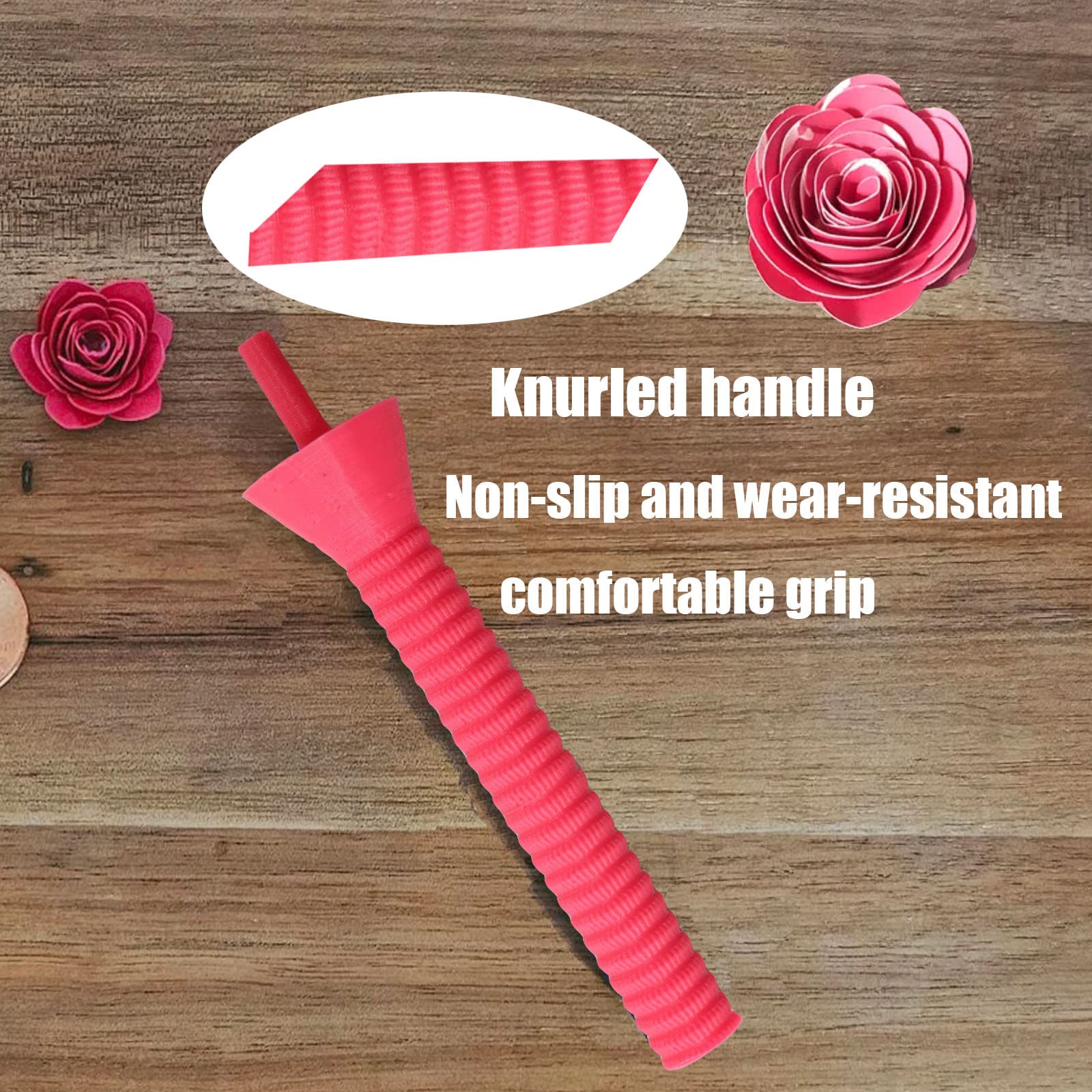 JILINWEI Paper Quilling Tools Set - Plastic Slotted Rolling Curling Tool for DIY Paper Flowers (Pink) | Perfect for Handmade Greeting Cards, Scrapbooking & Home Decor Crafts
