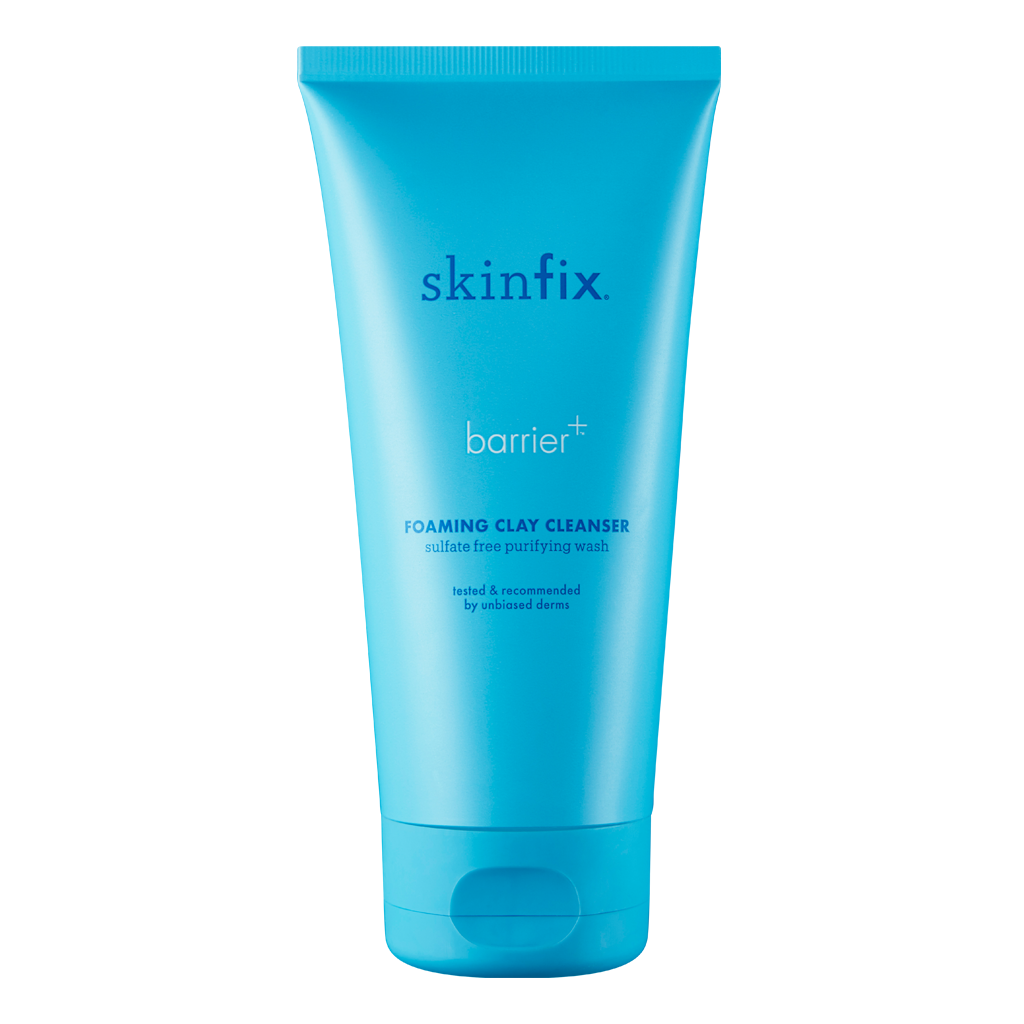Barrier+ Foaming Clay Cleanser - Deep Pore Cleansing for Oily & Acne-Prone Skin | Gentle Exfoliating Face Wash for Men & Women | Perfect for Daily Skincare Routine & Post-Workout Cleansing