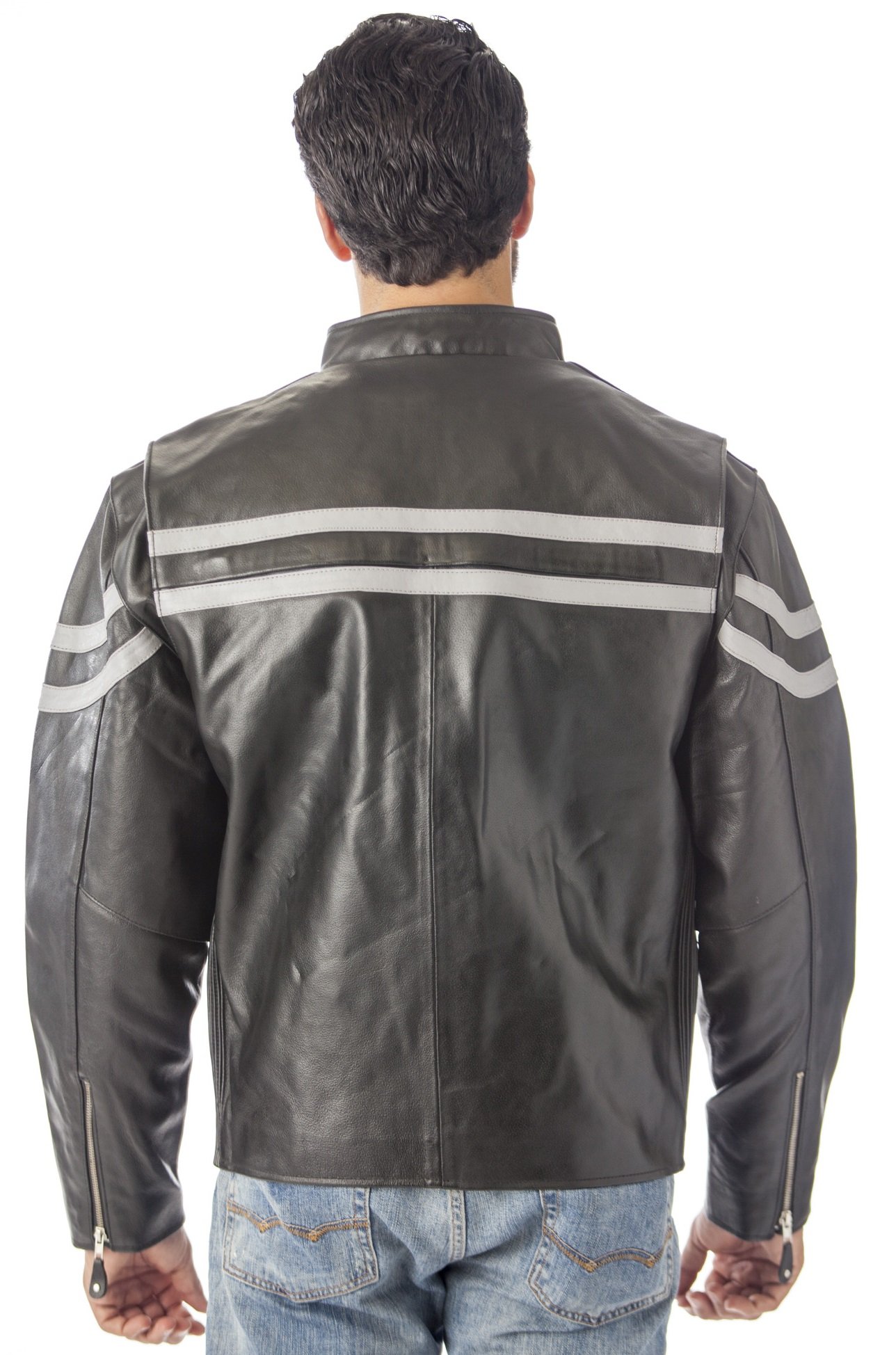 REED Men's Vented Motorcycle Leather Jacket - Premium Imported Biker Jacket for Men with Breathable Design | Perfect for Riding, Commuting & Outdoor Adventures