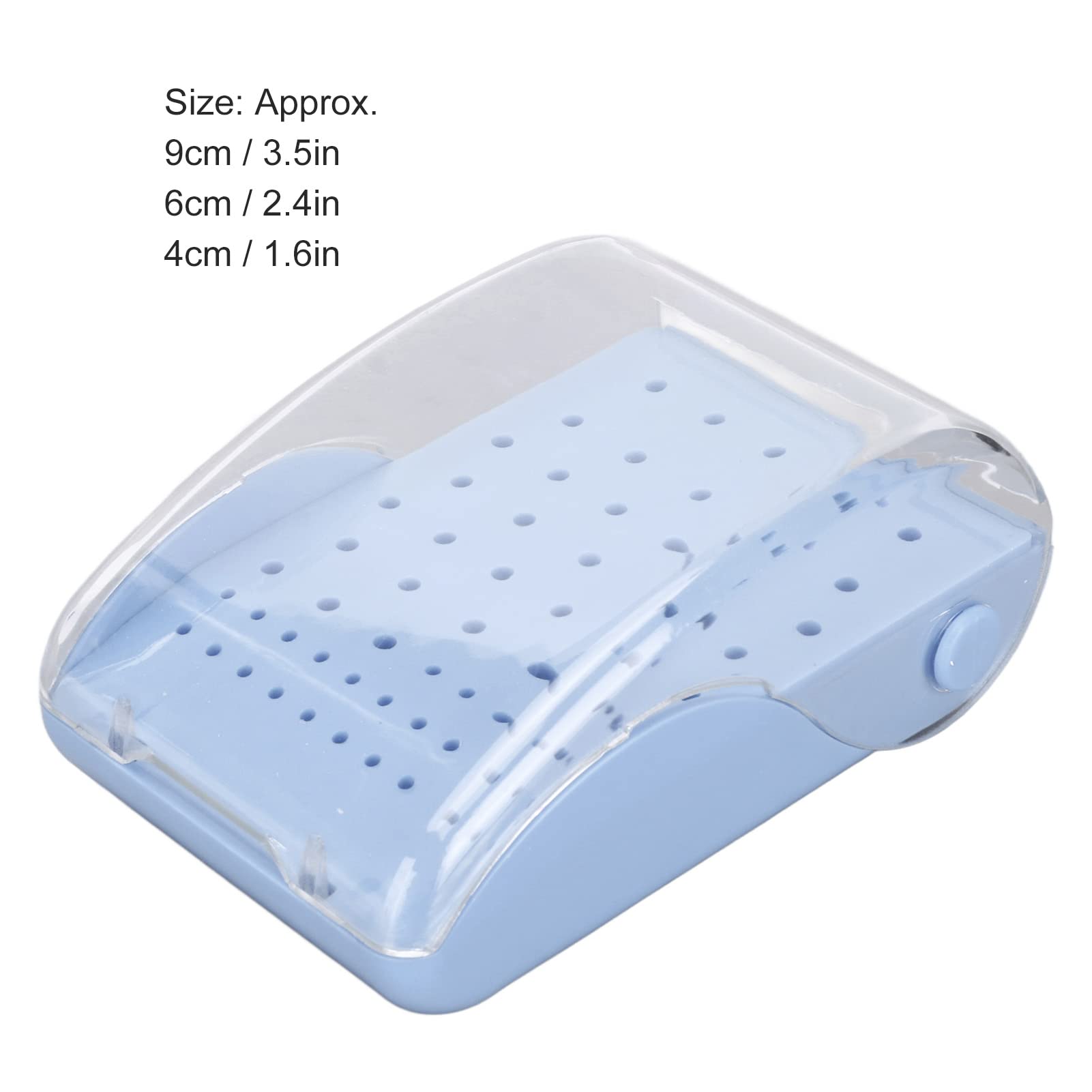 Autoclavable Dental Bur Organizer Case - 60 Hole Burs Holder with Protective Cover, Dentist Tool Storage Box for Dental Clinics & Hospitals (Blue) | Perfect for Organizing Dental Instruments & Sterilization Procedures
