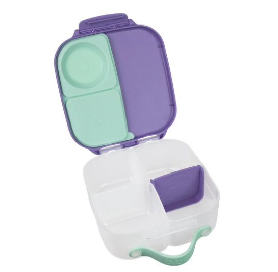 b.box MINI Kids Lunch Box - Insulated Bento Box for School, Travel & Picnics - Leakproof & Eco-Friendly - Lilac Pop Color