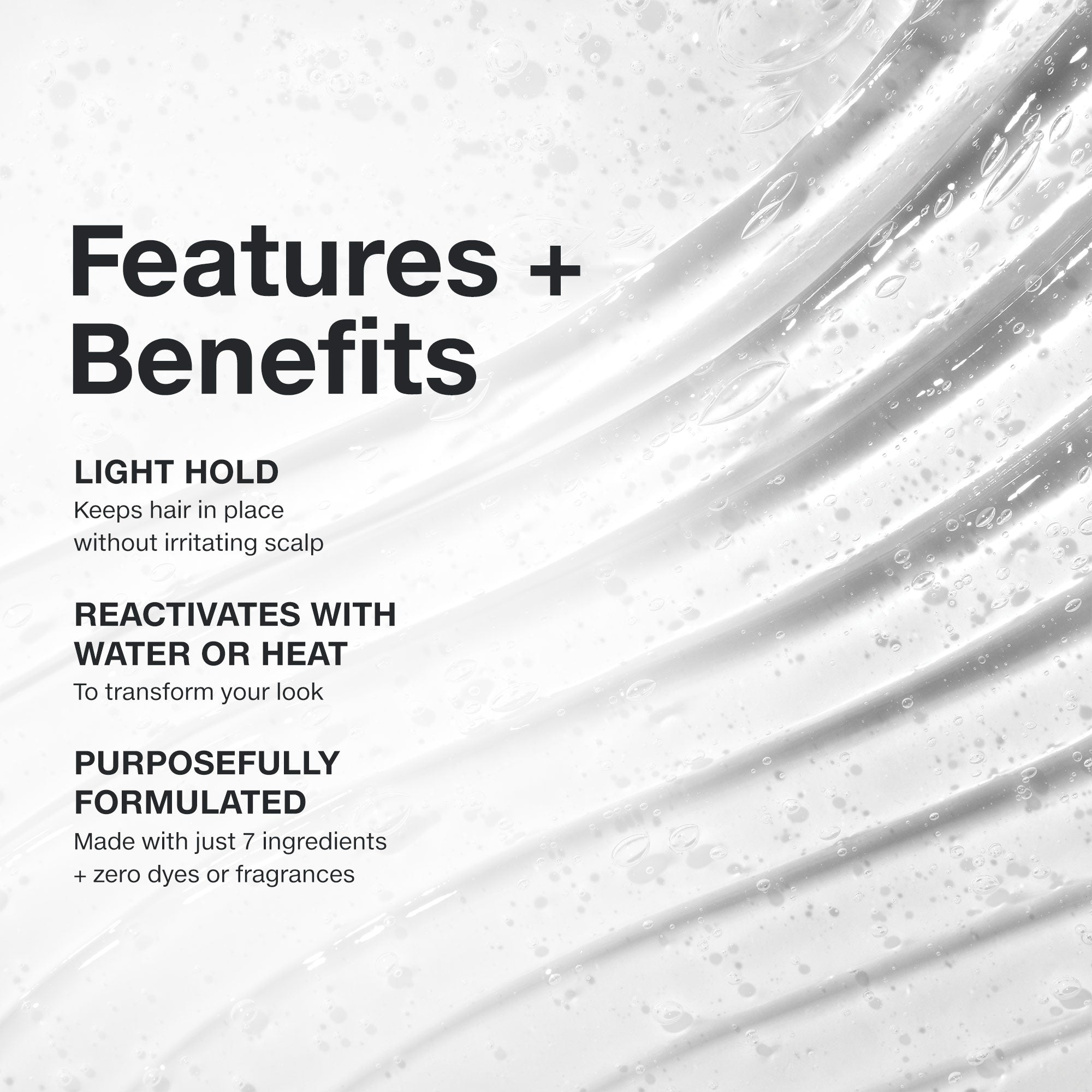 Clear Styling Glaze - Shine & Hold Hair Serum for Frizz Control & Smoothing - Perfect for Daily Styling, Heat Protection & Salon-Quality Finish